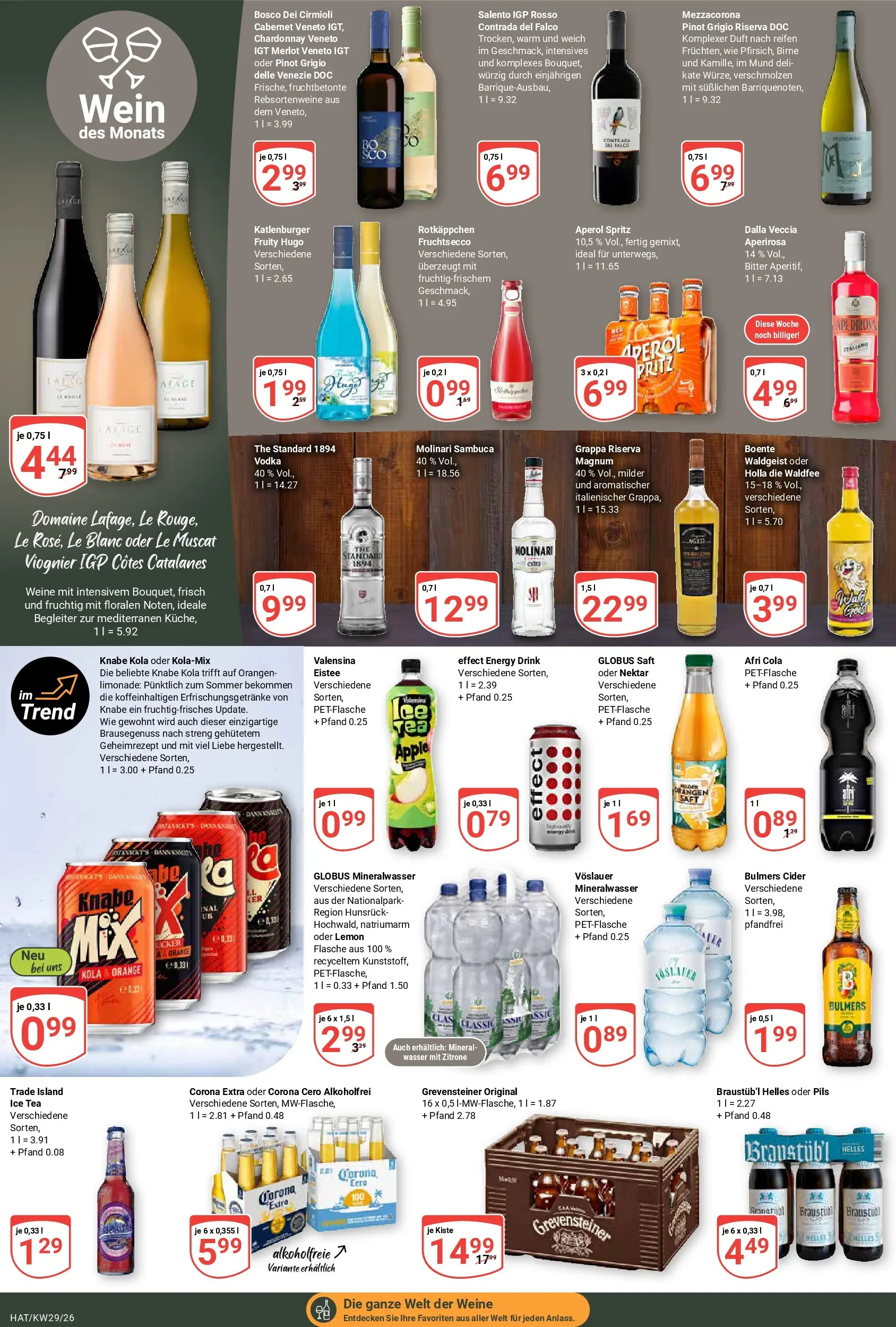 Globus Prospekt Hattersheim (ab 13.07.2026) » Angebote online | Seite: 17 | Produkte: Fruchtsecco, Birne, Saft, Vodka
