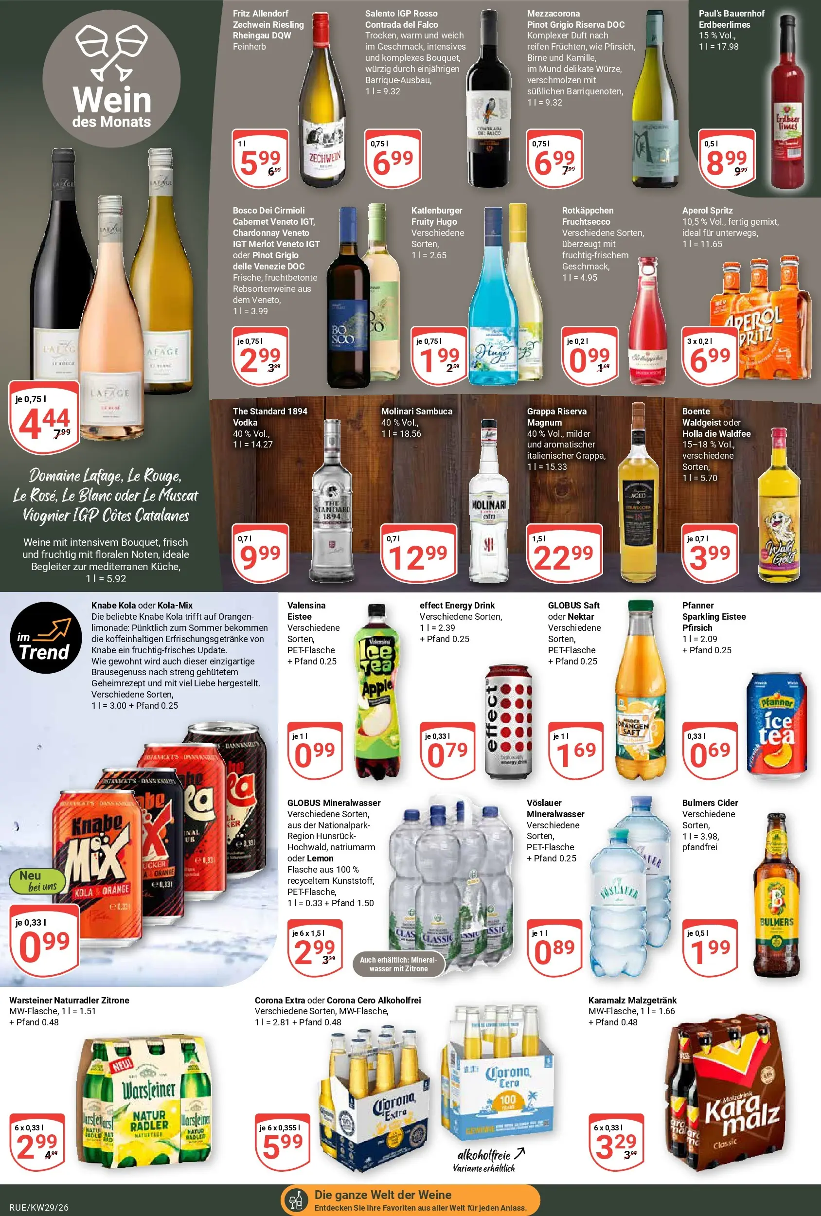 Globus Prospekt Rüsselsheim (ab 13.07.2026) » Angebote online | Seite: 16 | Produkte: Duft, Sambuca, Saft, Wein