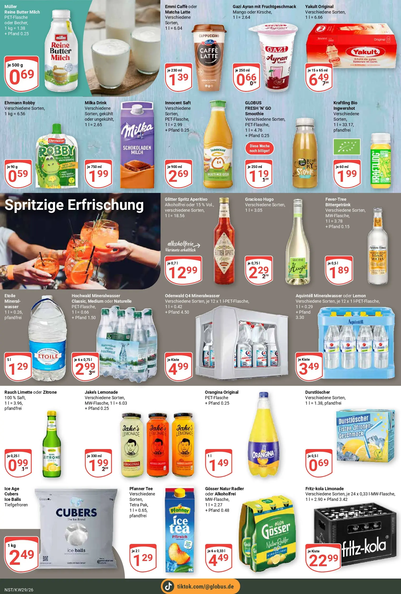 Globus Prospekt Neustadt (ab 13.07.2026) » Angebote online | Seite: 6 | Produkte: Durstloscher, Butter, Milka, Limette