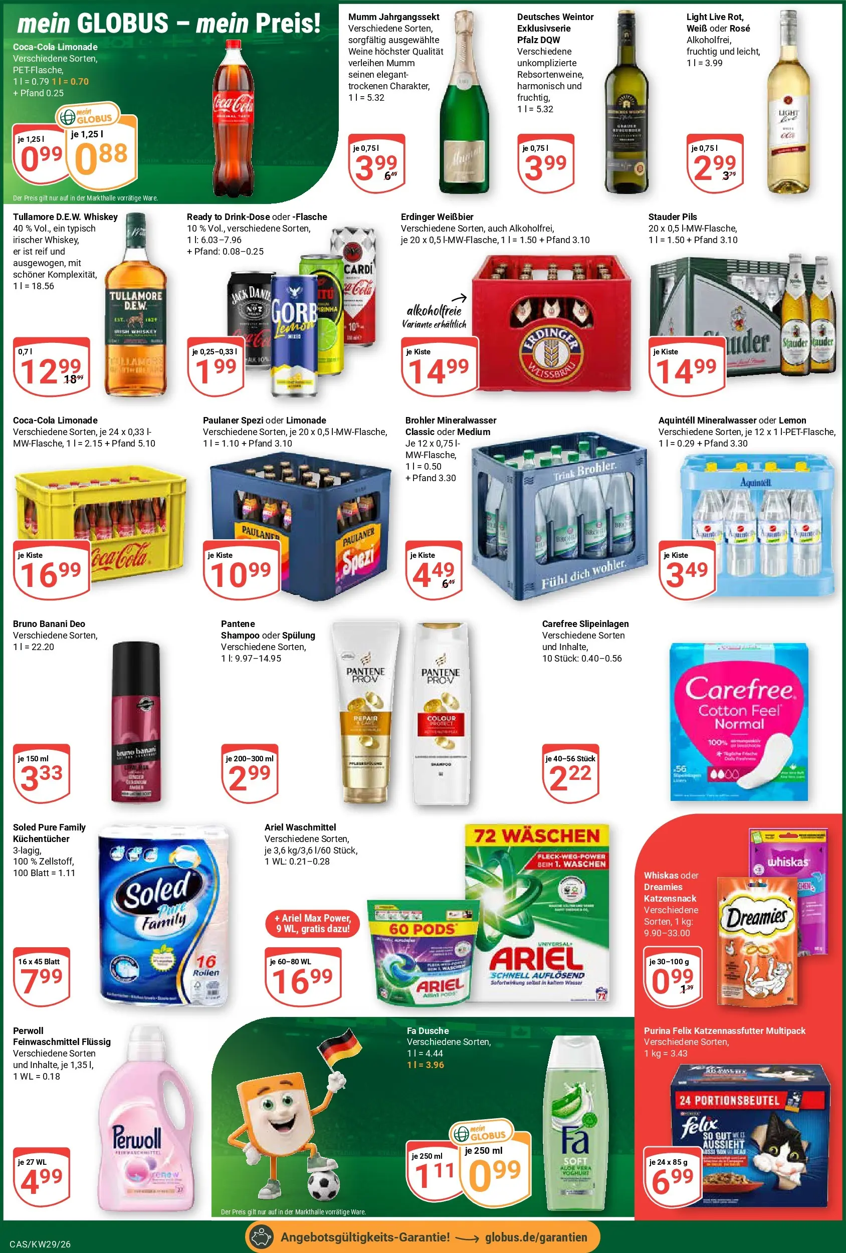 Globus Prospekt Castrop-Rauxel (ab 13.07.2026) » Angebote online | Seite: 7 | Produkte: Coca cola, Perwoll, Limonade, Waschmittel