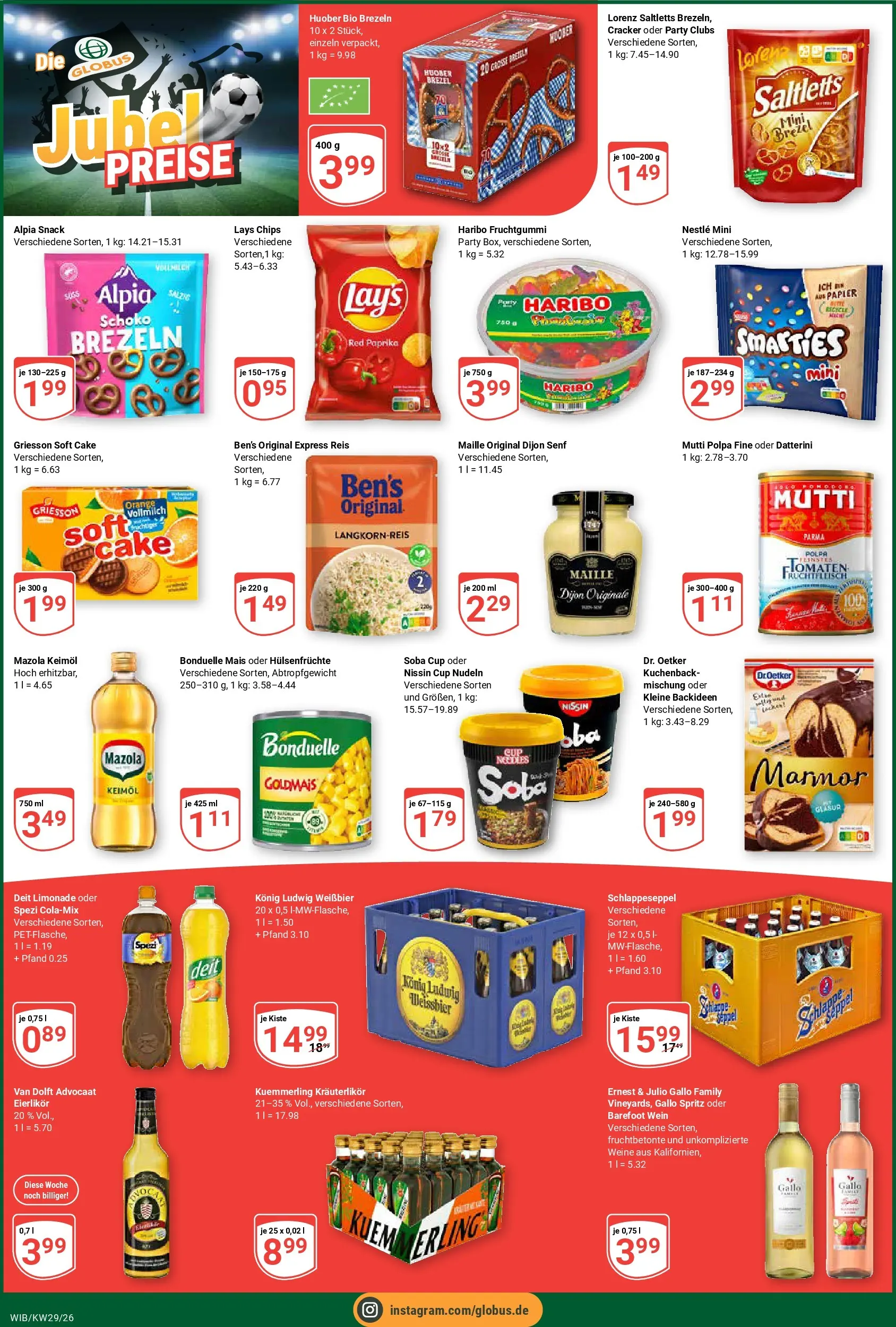 Globus Prospekt Wiesbaden-Nordenstadt (ab 13.07.2026) » Angebote online | Seite: 4 | Produkte: Haribo, Limonade, Wein, Chips