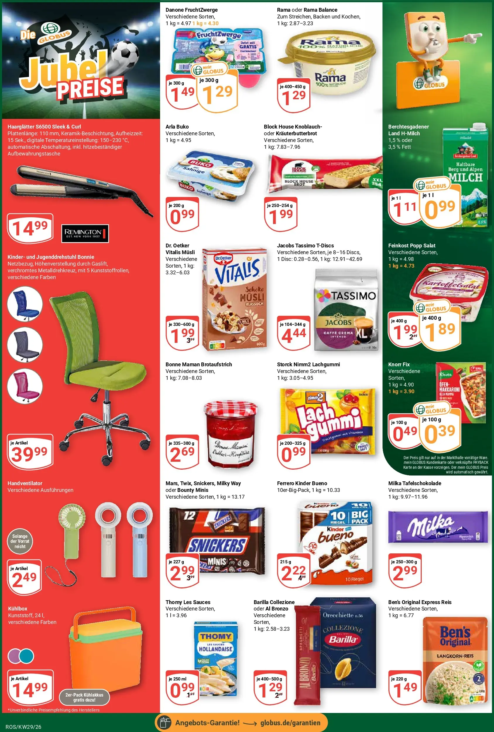 Globus Prospekt Lambrechtshagen (ab 13.07.2026) » Angebote online | Seite: 2 | Produkte: Ofen, Knorr, Arla buko, Reis
