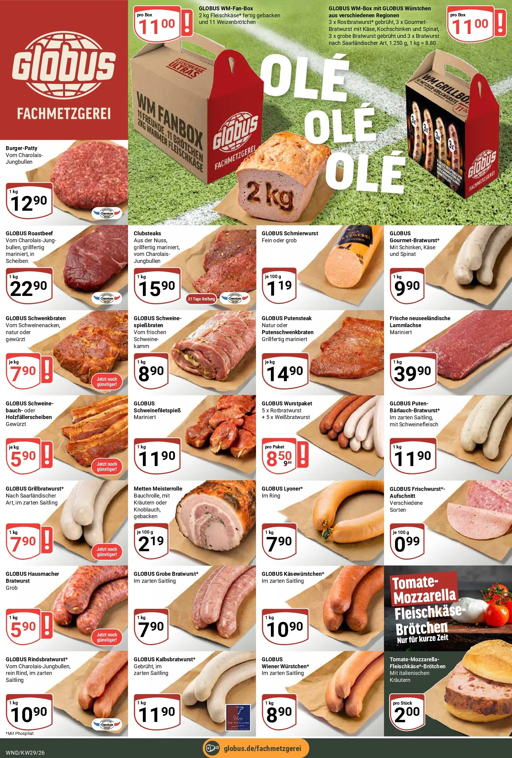 Globus Prospekt St. Wendel (ab 13.07.2026) » Angebote online | Seite: 8 | Produkte: Box, Bratwurst, Roastbeef, Schweinefleisch