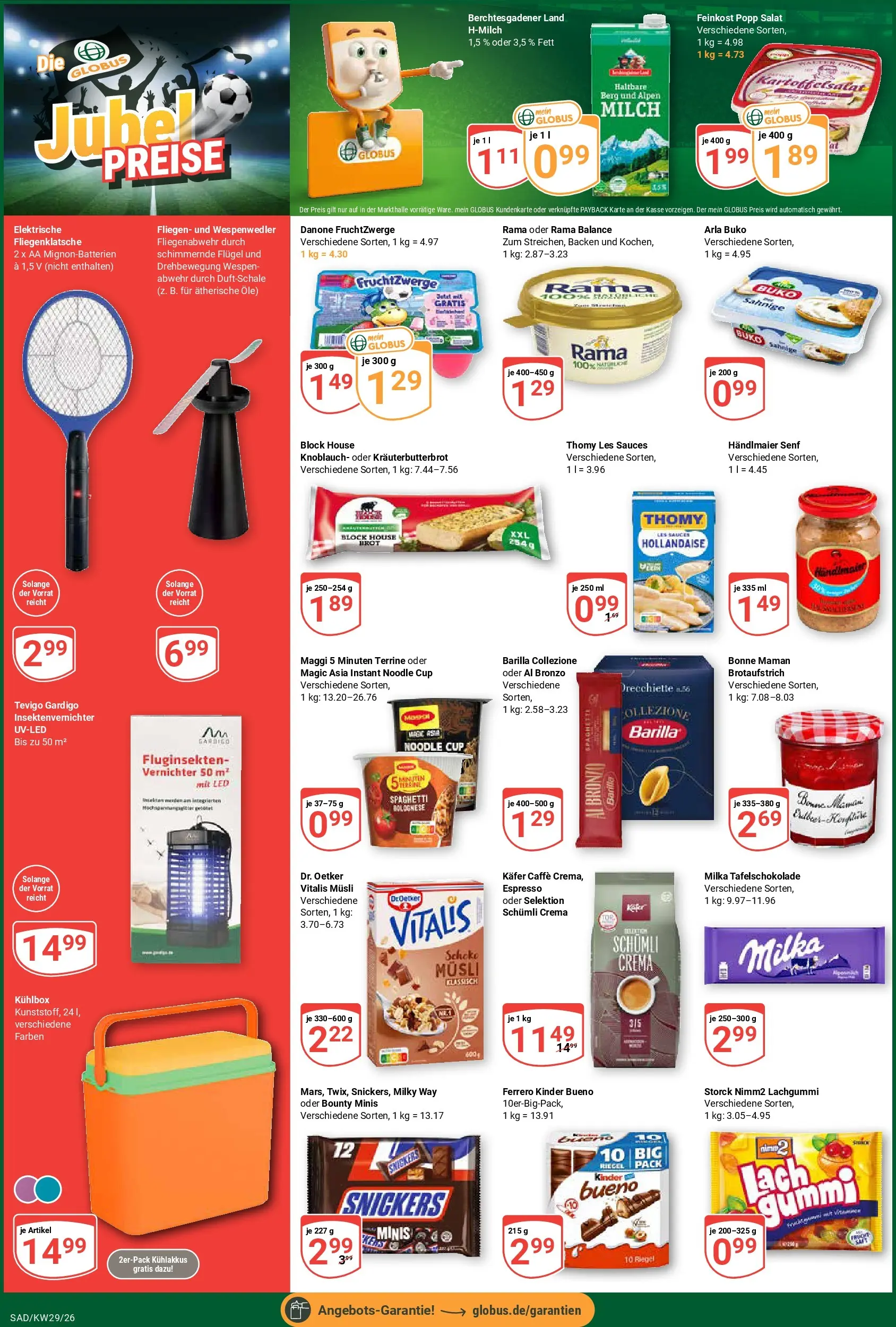 Globus Prospekt Schwandorf (ab 13.07.2026) » Angebote online | Seite: 2 | Produkte: Thomy les sauces, Maggi, Snickers, Salat