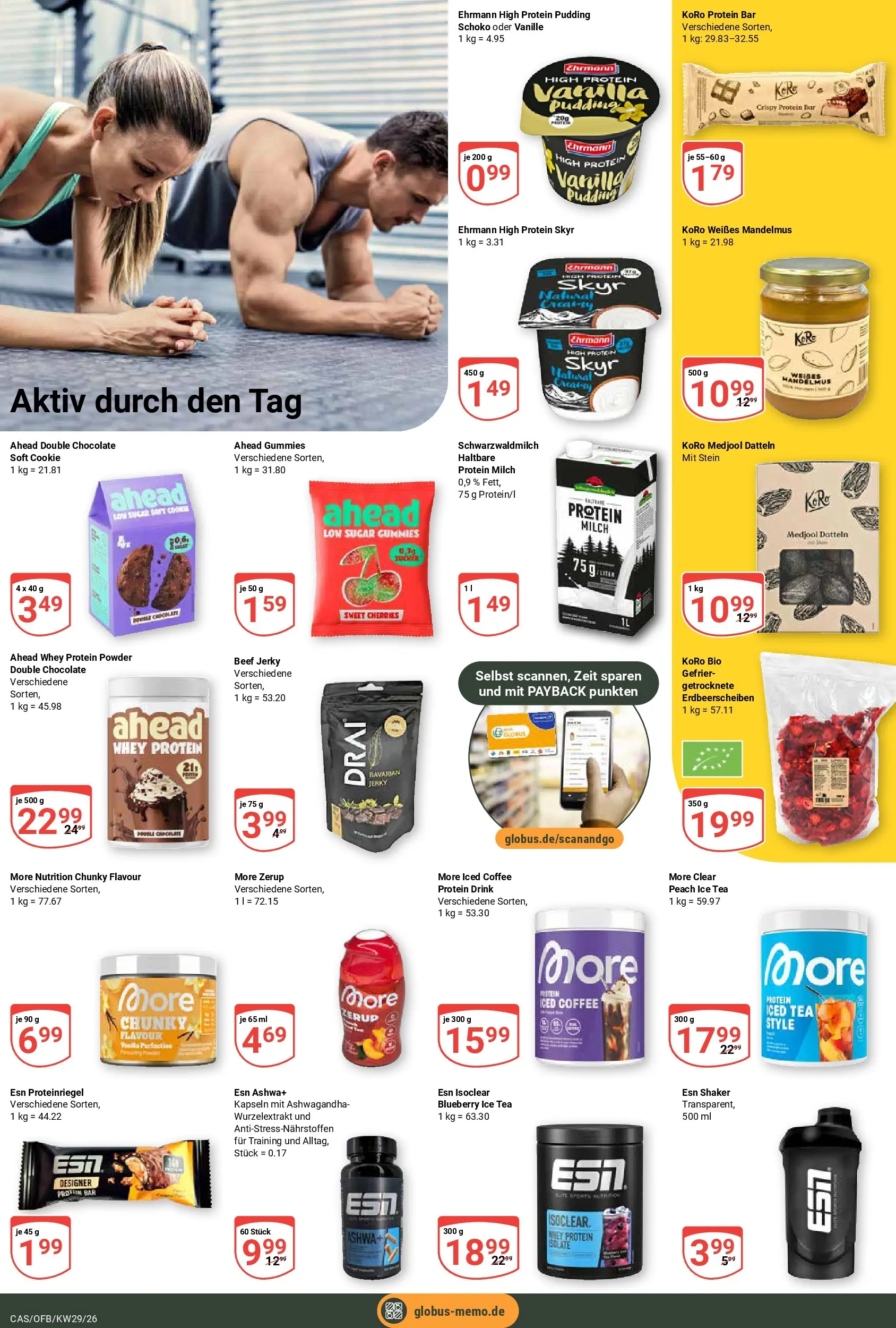 Globus Prospekt Castrop-Rauxel (ab 13.07.2026) » Angebote online | Seite: 15 | Produkte: High protein pudding, Milch, Pudding, Skyr