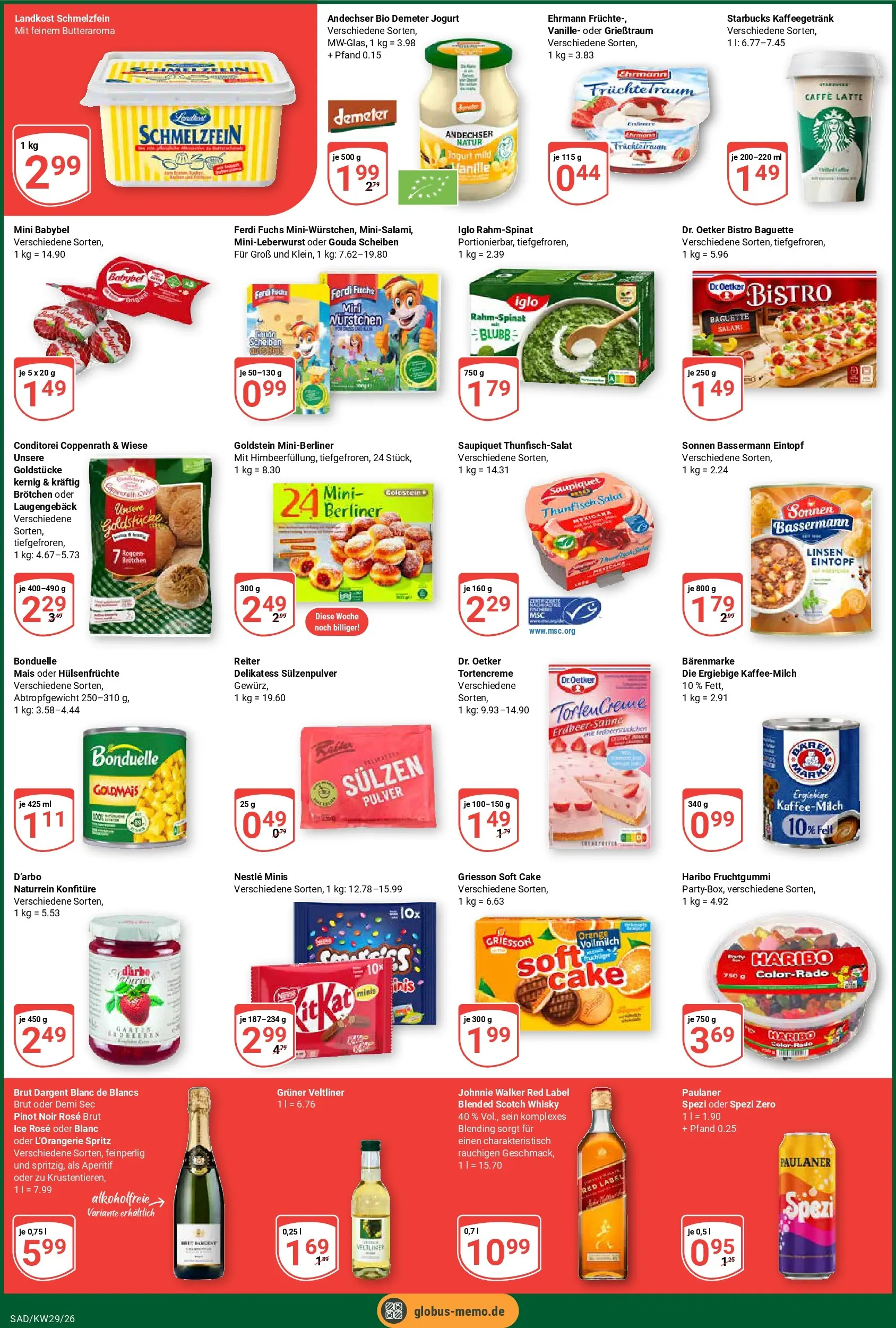 Globus Prospekt Schwandorf (ab 13.07.2026) » Angebote online | Seite: 3 | Produkte: Haribo, Thunfisch, Sahne, Paulaner