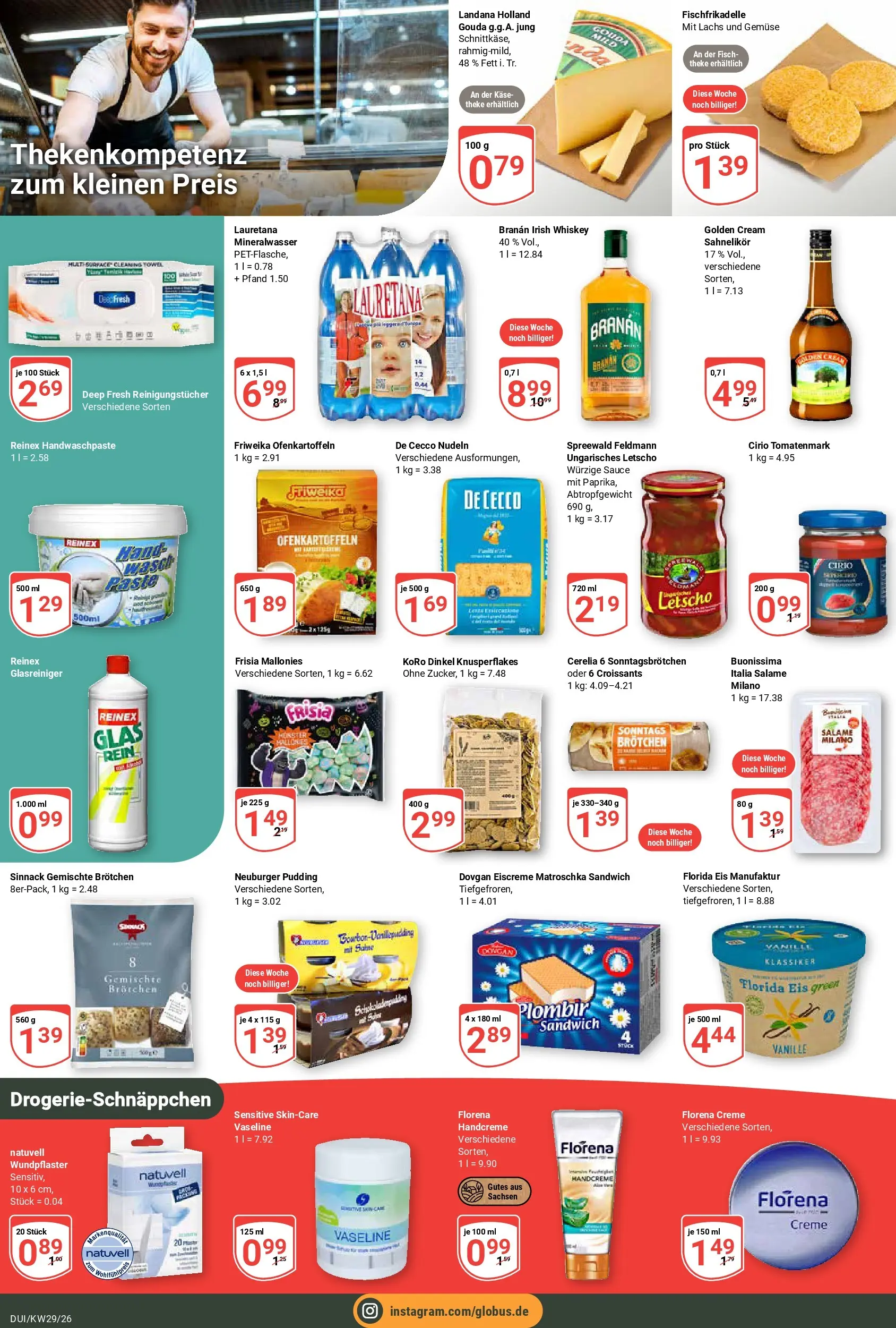 Globus Prospekt Duisburg (ab 13.07.2026) » Angebote online | Seite: 7 | Produkte: Gouda, Fisch, Lachs, Whiskey