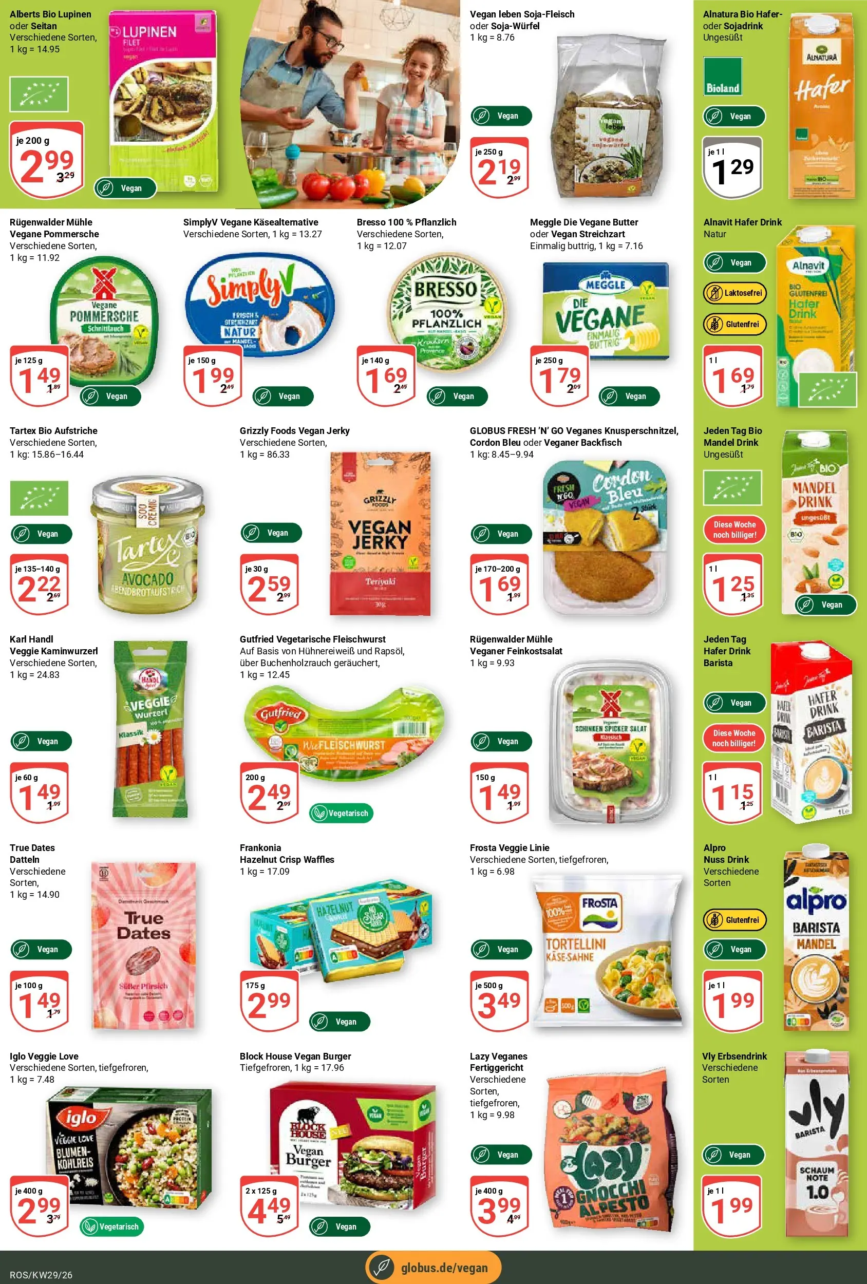 Globus Prospekt Lambrechtshagen (ab 13.07.2026) » Angebote online | Seite: 16 | Produkte: Frosta, Alpro, Obst, Pfirsich