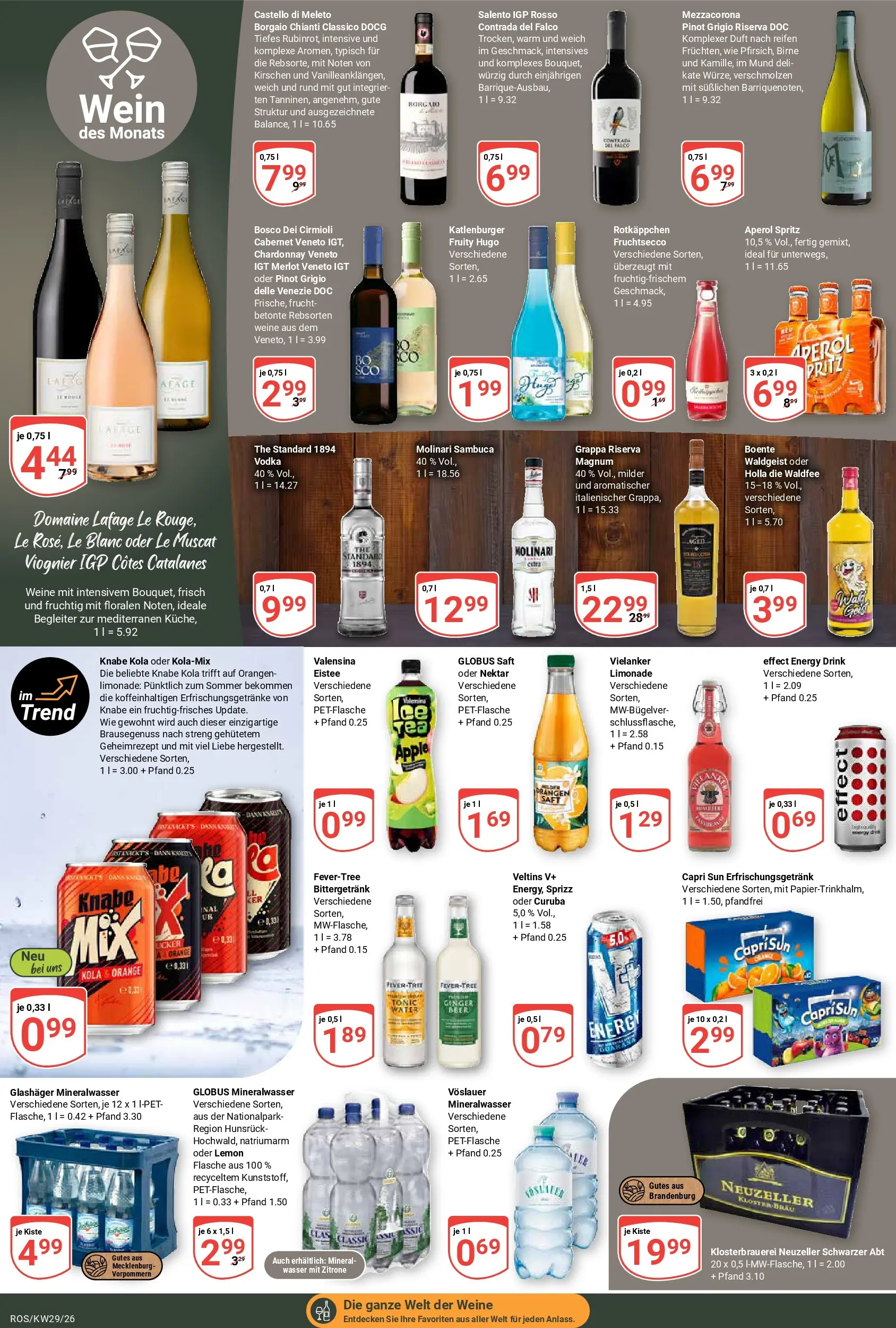 Globus Prospekt Lambrechtshagen (ab 13.07.2026) » Angebote online | Seite: 18 | Produkte: Fruchtsecco, Birne, Rotkäppchen, Saft
