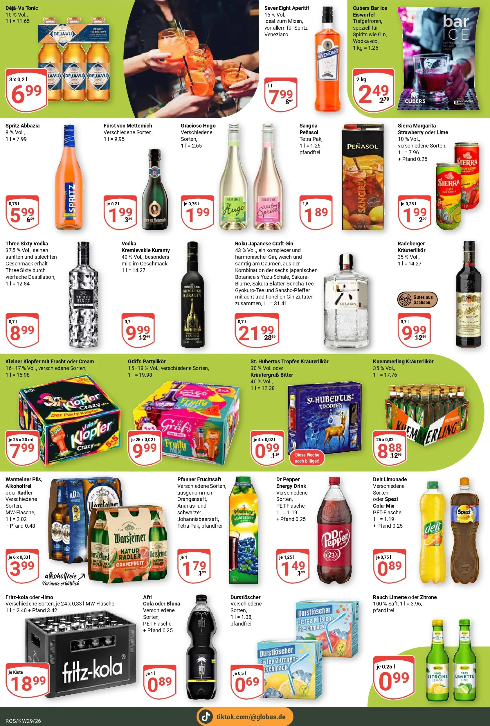 Globus Prospekt Lambrechtshagen (ab 13.07.2026) » Angebote online | Seite: 19 | Produkte: Furst von metternich, Warsteiner, Zitrone, Limette