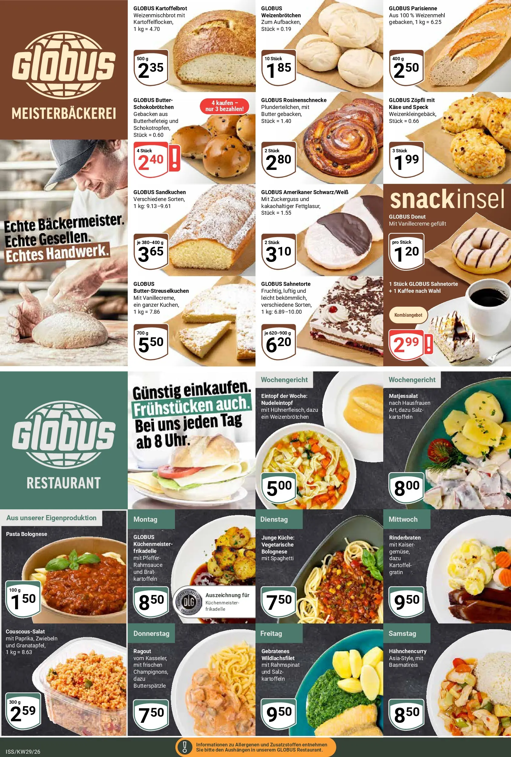 Globus Prospekt Isserstedt (ab 13.07.2026) » Angebote online | Seite: 5 | Produkte: Rinderbraten, Weizenmehl, Kartoffeln, Zwiebeln