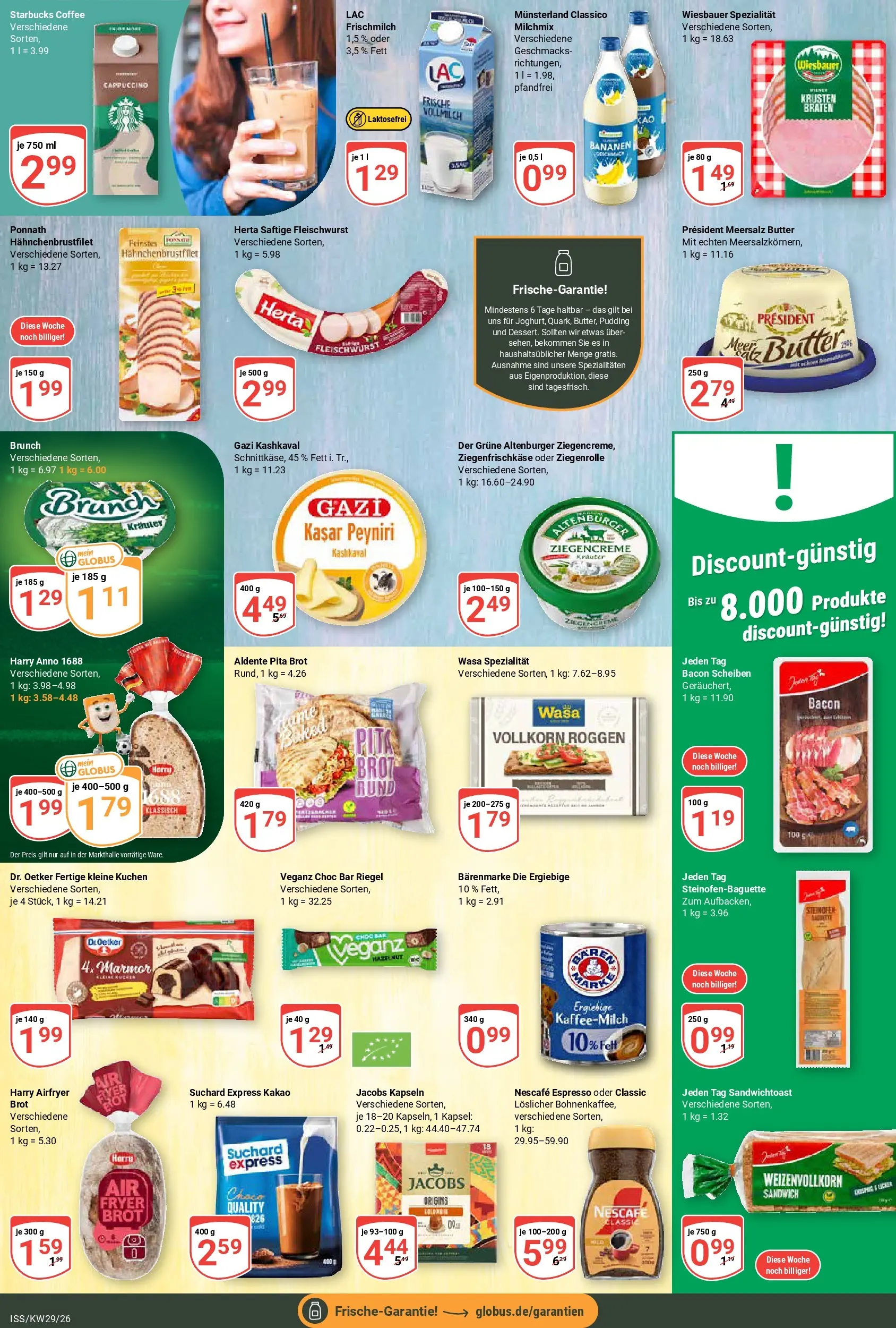 Globus Prospekt Isserstedt (ab 13.07.2026) » Angebote online | Seite: 10 | Produkte: Nescafe, Starbucks, Pudding, Kuchen