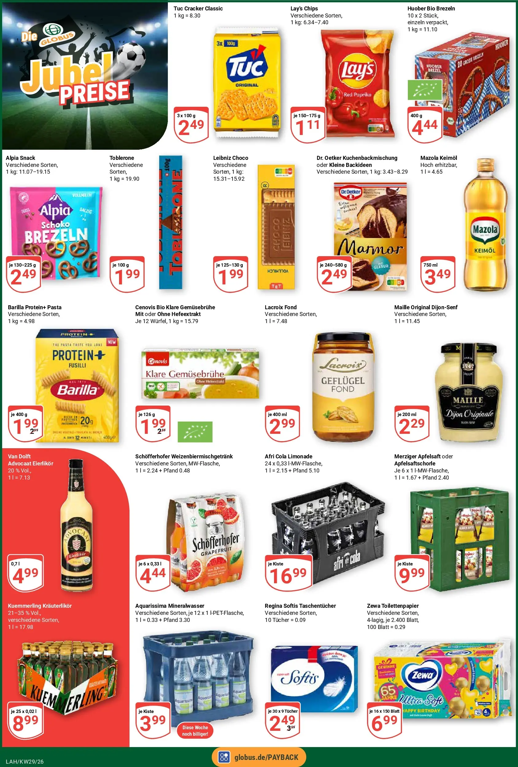 Globus Prospekt Lahnstein (ab 13.07.2026) » Angebote online | Seite: 4 | Produkte: Cola, Grapefruit, Pasta, Chips