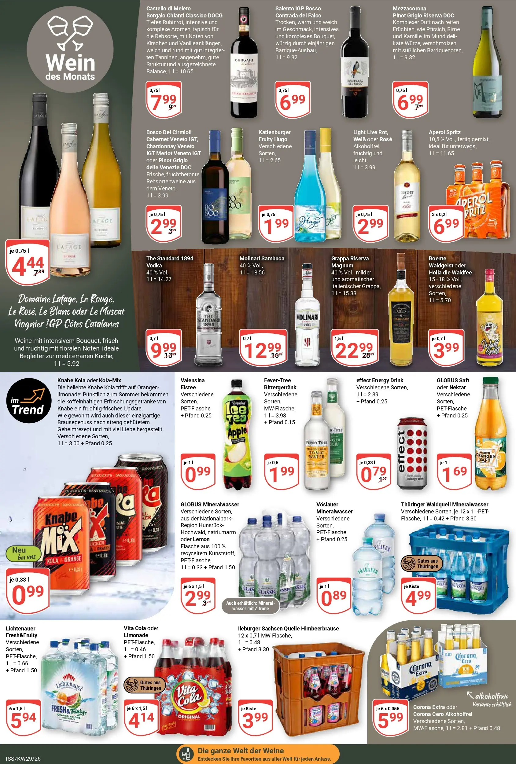 Globus Prospekt Isserstedt (ab 13.07.2026) » Angebote online | Seite: 13 | Produkte: Energy, Sambuca, Vita cola, Hugo
