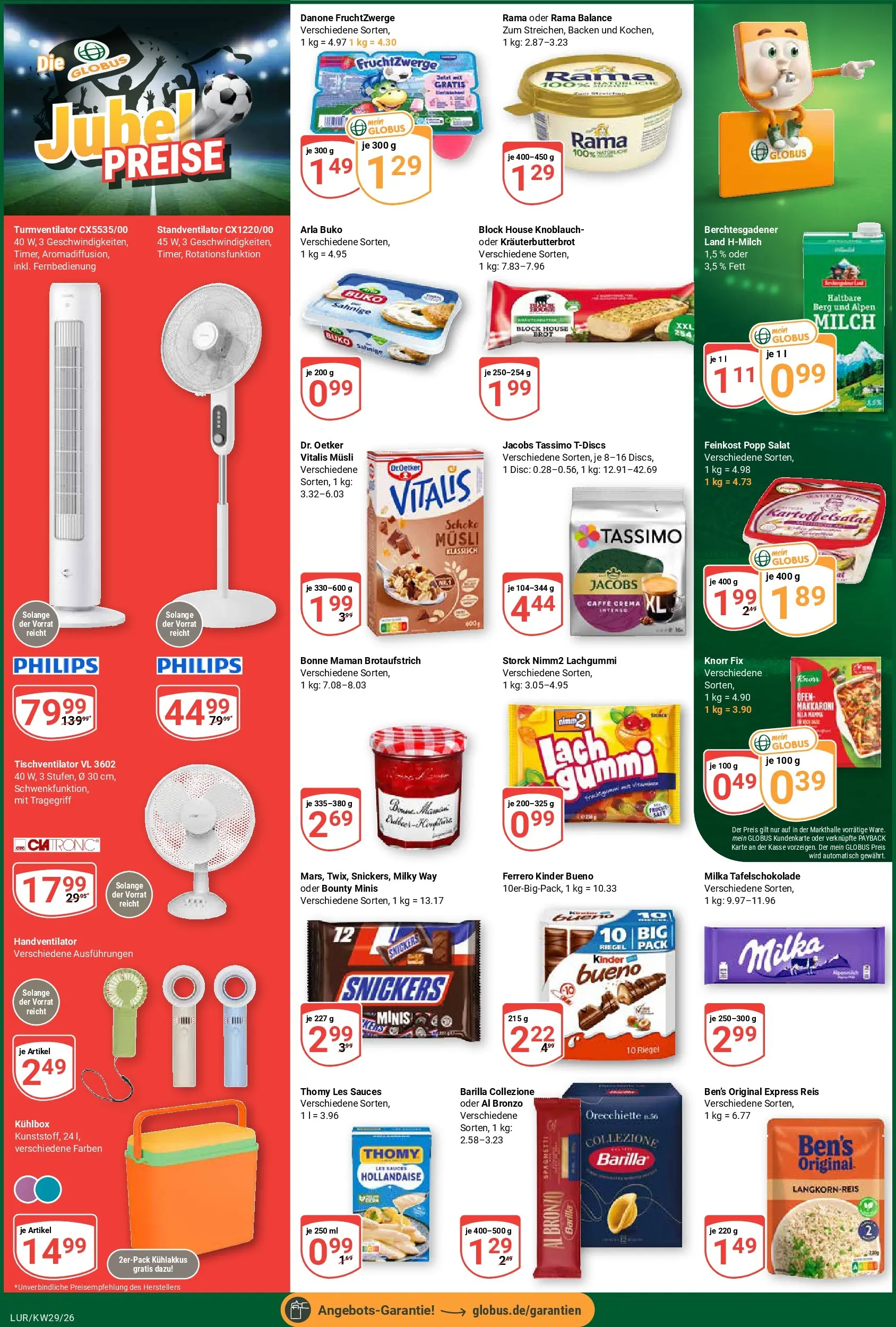 Globus Prospekt Hamburg (ab 13.07.2026) » Angebote online | Seite: 2 | Produkte: Musli, Barilla, Snickers, Knoblauch