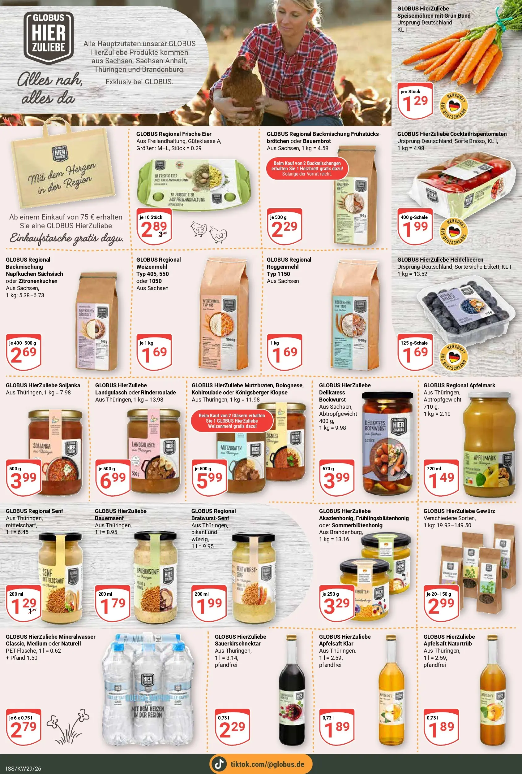 Globus Prospekt Isserstedt (ab 13.07.2026) » Angebote online | Seite: 15 | Produkte: Eier, Apfelsaft, Mineralwasser, Heidelbeeren