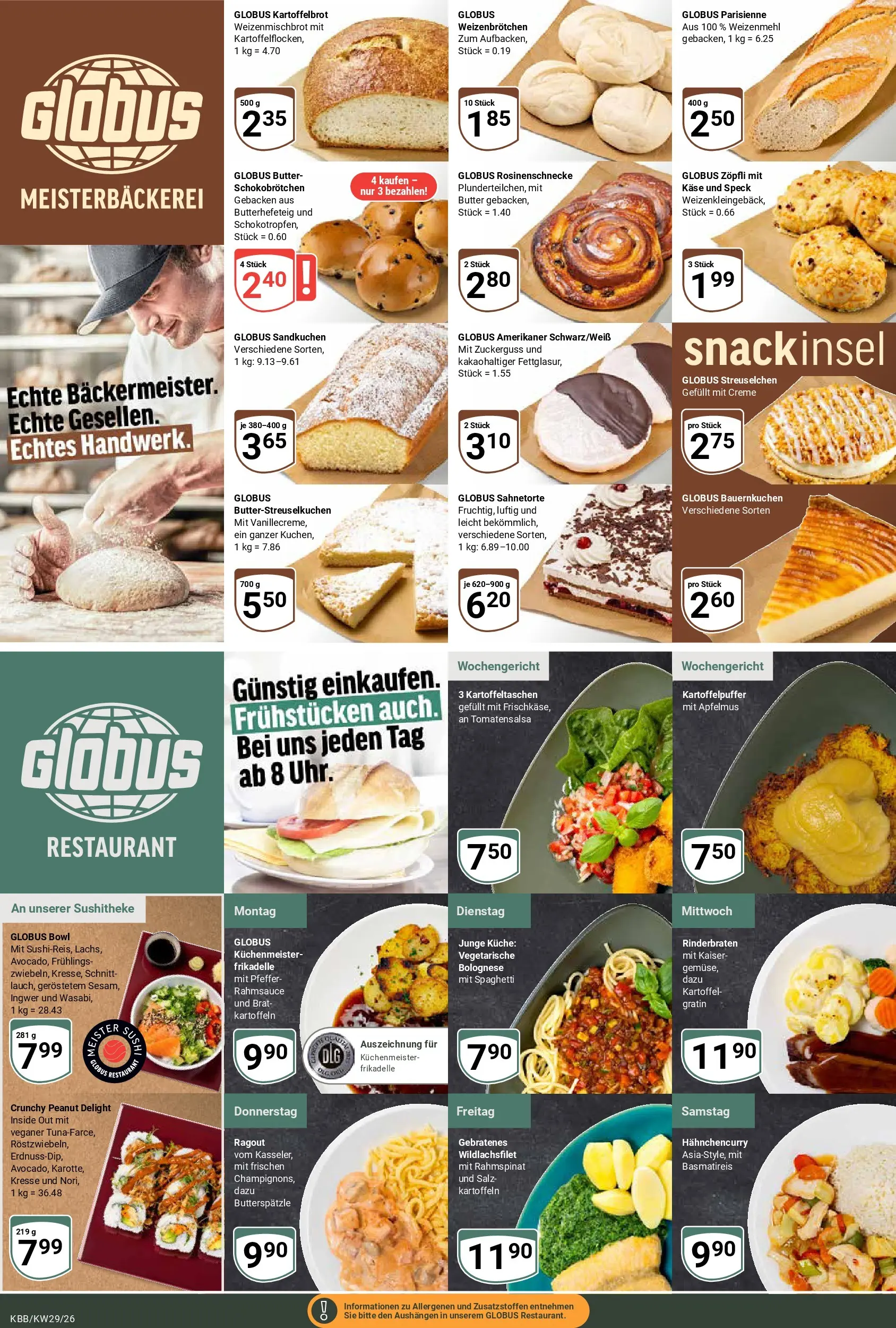 Globus Prospekt Koblenz-Bubenheim (ab 13.07.2026) » Angebote online | Seite: 7 | Produkte: Rinderbraten, Butter, Salz, Pfeffer