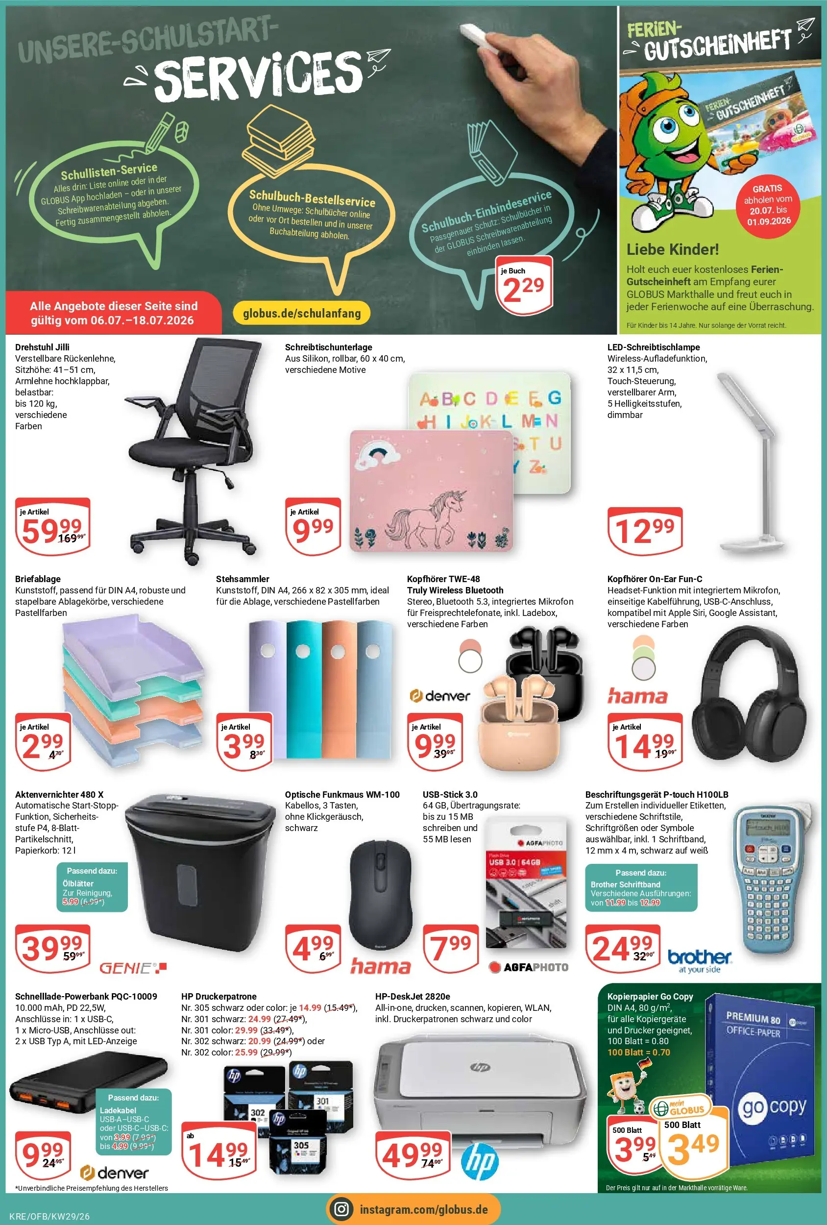 Globus Prospekt Krefeld (ab 13.07.2026) » Angebote online | Seite: 4 | Produkte: HP, USB, Aktenvernichter, Apple