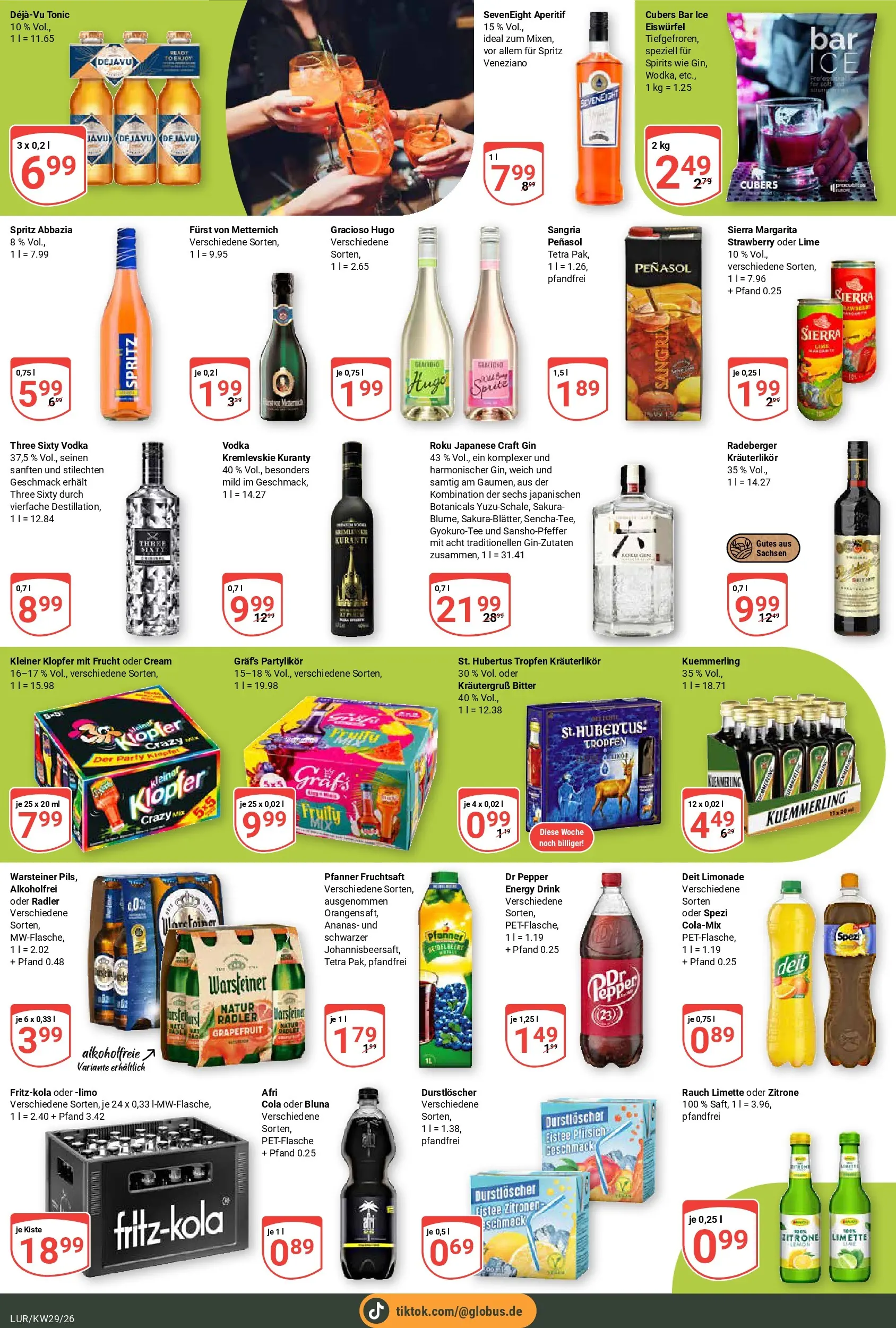 Globus Prospekt Hamburg (ab 13.07.2026) » Angebote online | Seite: 18 | Produkte: Grapefruit, Warsteiner, Gin, Fruchtsaft