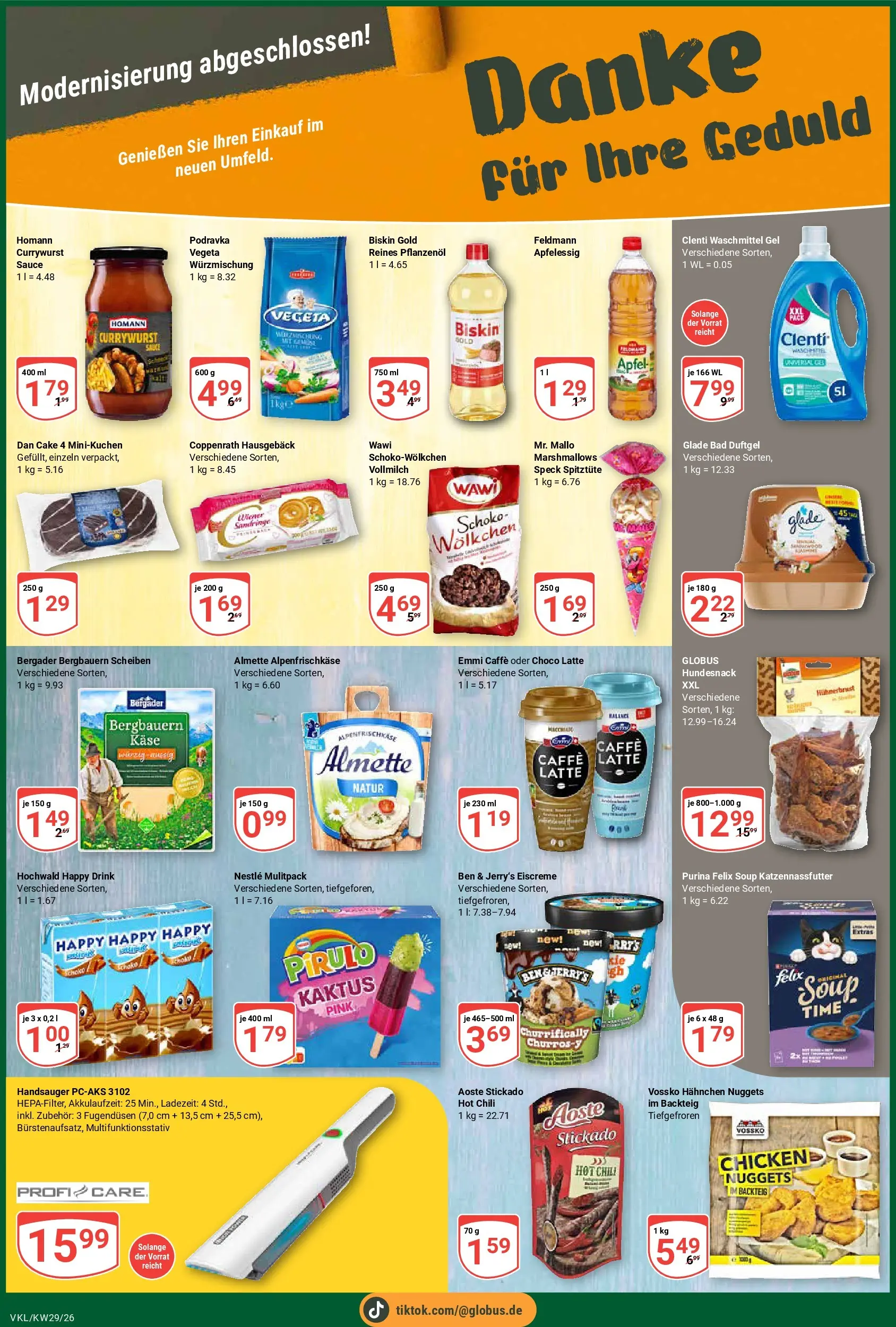 Globus Prospekt Völklingen (ab 13.07.2026) » Angebote online | Seite: 3 | Produkte: Almette, Hahnchen, Eiscreme, Ben & Jerry's