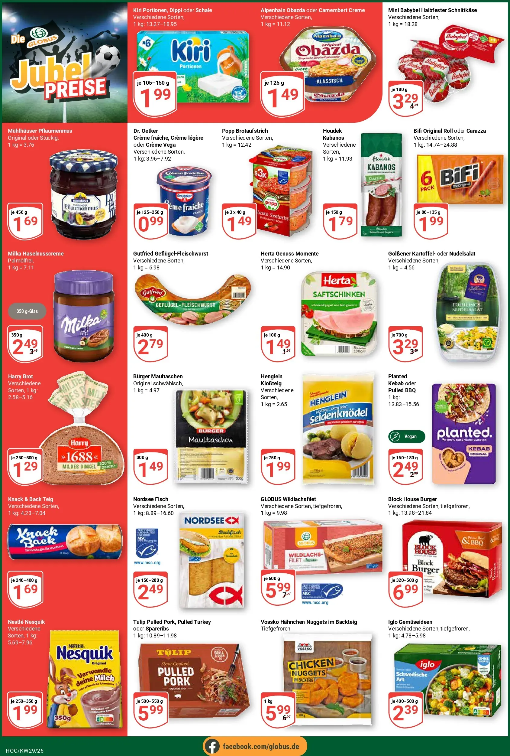 Globus Prospekt Hockenheim (ab 13.07.2026) » Angebote online | Seite: 2 | Produkte: Hahnchen, Nesquik, Iglo, Burger