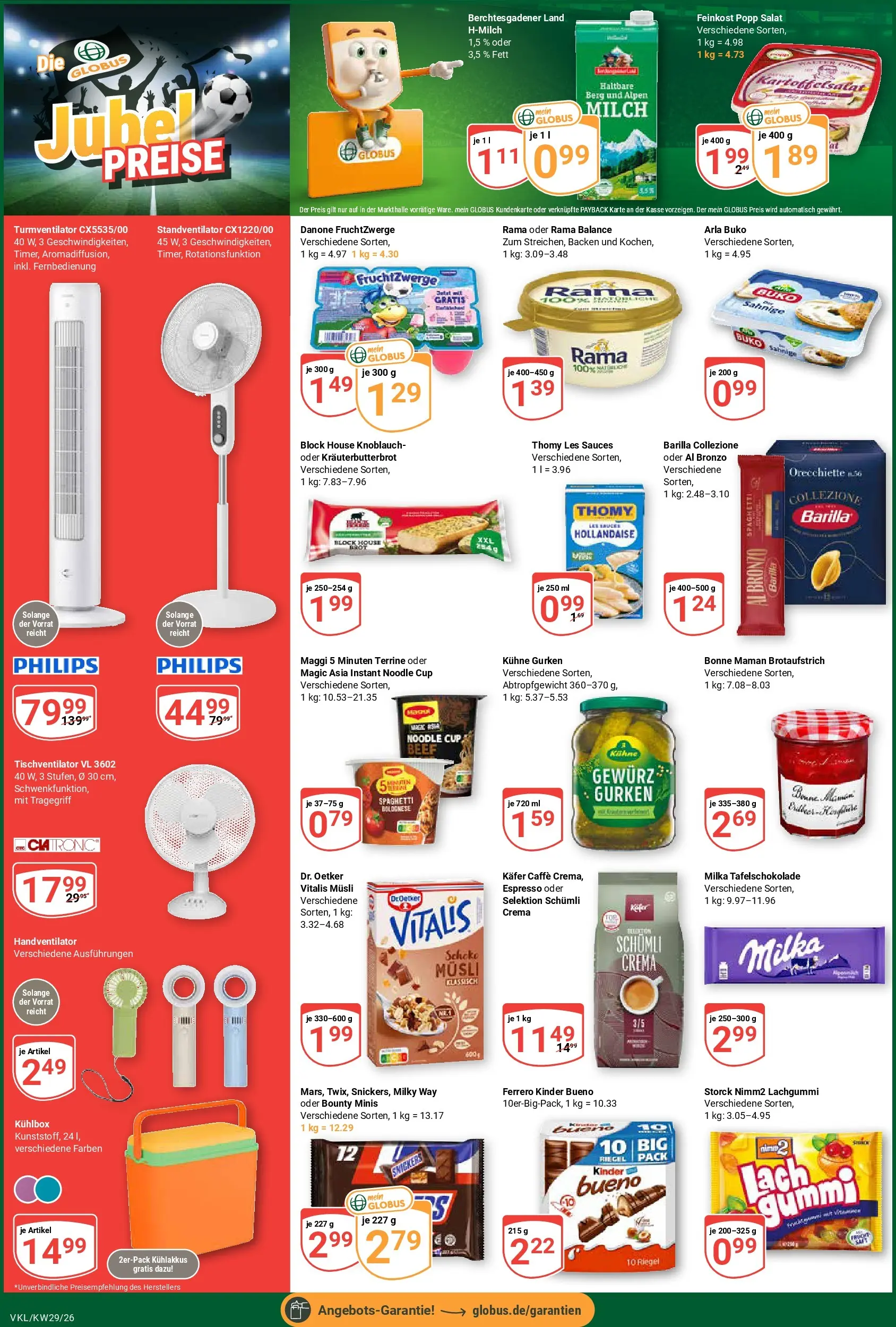 Globus Prospekt Völklingen (ab 13.07.2026) » Angebote online | Seite: 6 | Produkte: Musli, Thomy les sauces, Milch, Milka