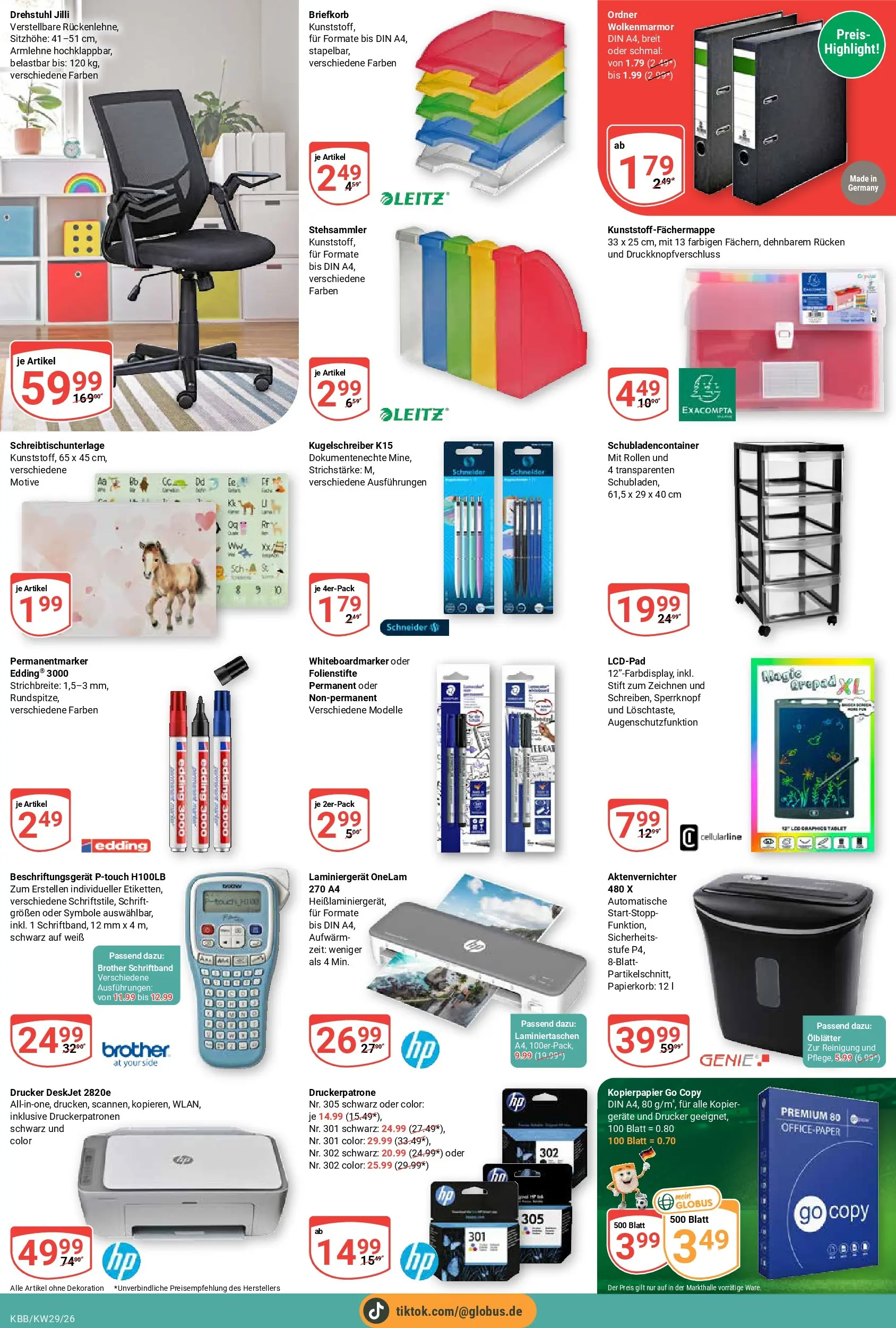 Globus Prospekt Koblenz-Bubenheim (ab 13.07.2026) » Angebote online | Seite: 25 | Produkte: Aktenvernichter, Tablet, Drucker