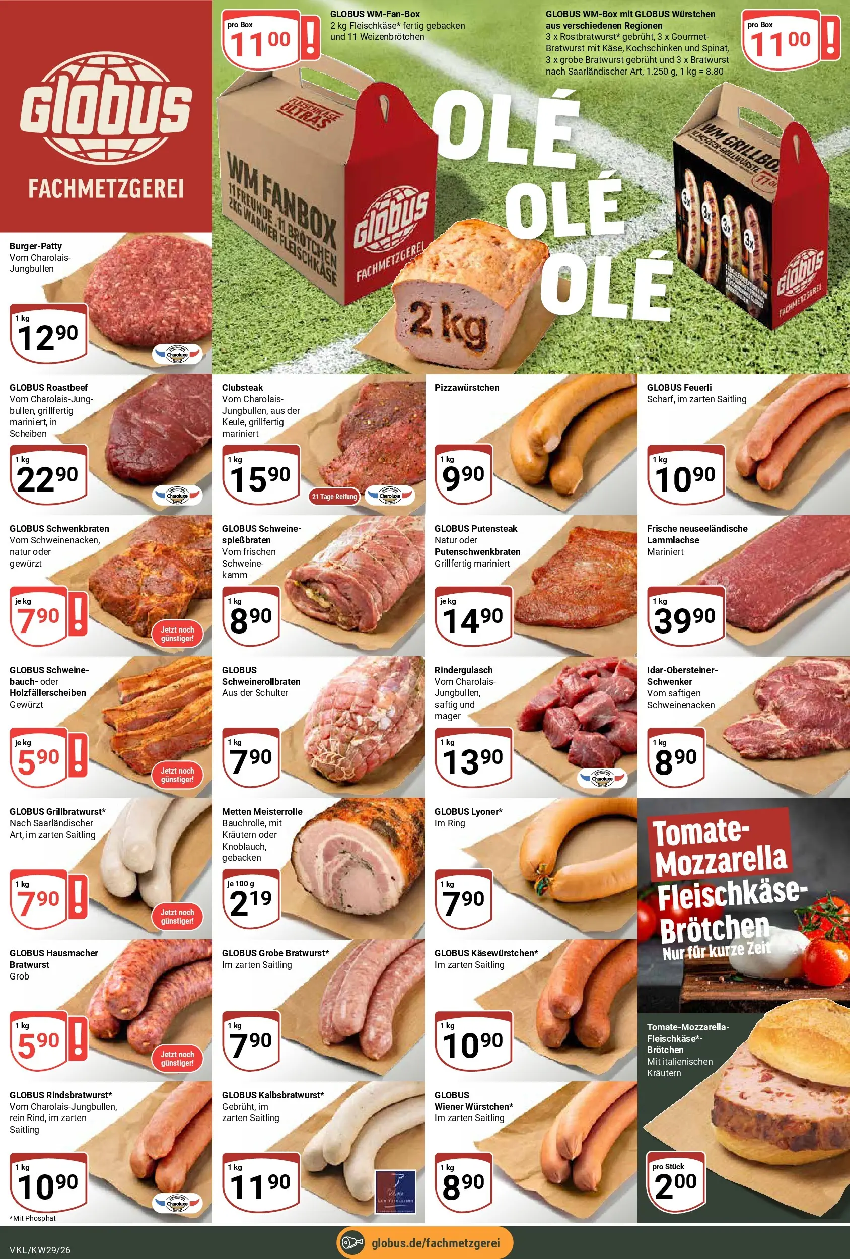 Globus Prospekt Völklingen (ab 13.07.2026) » Angebote online | Seite: 12 | Produkte: Box, Bratwurst, Schweinenacken, Roastbeef