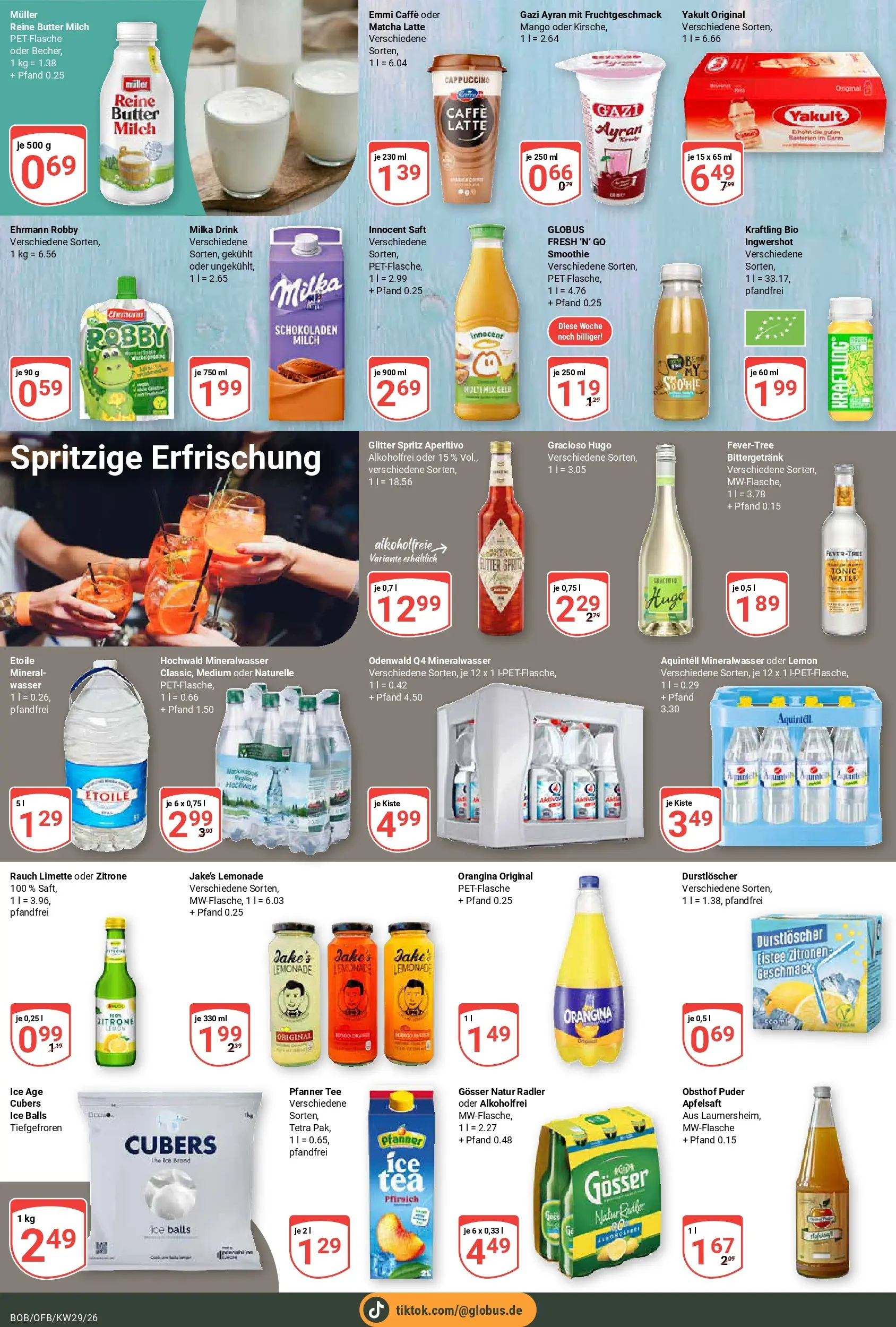 Globus Prospekt Bobenheim-Roxheim (ab 13.07.2026) » Angebote online | Seite: 6 | Produkte: Milch, Butter, Puder, Limette