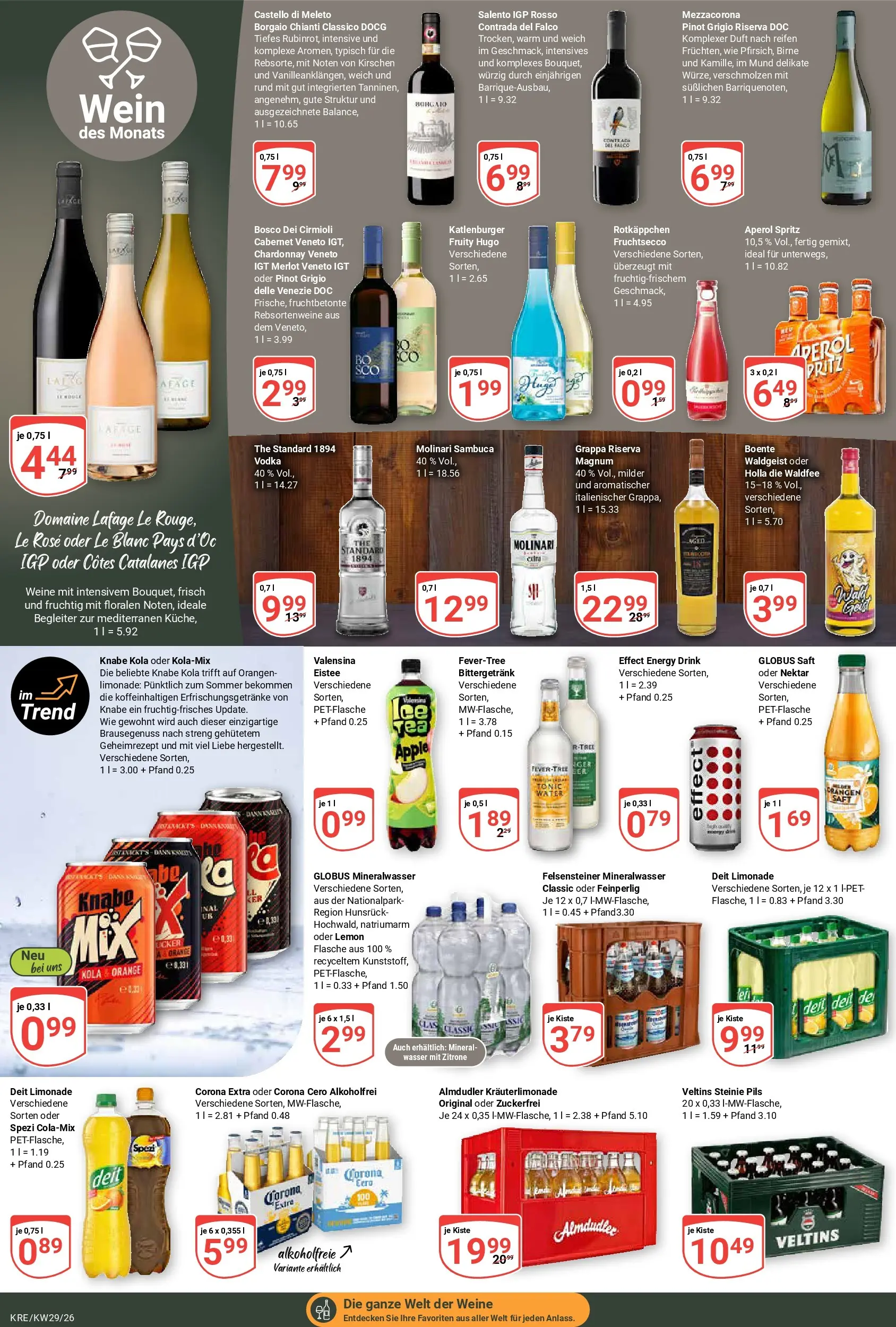 Globus Prospekt Krefeld (ab 13.07.2026) » Angebote online | Seite: 20 | Produkte: Apple, Zitrone, Rotkäppchen, Veltins