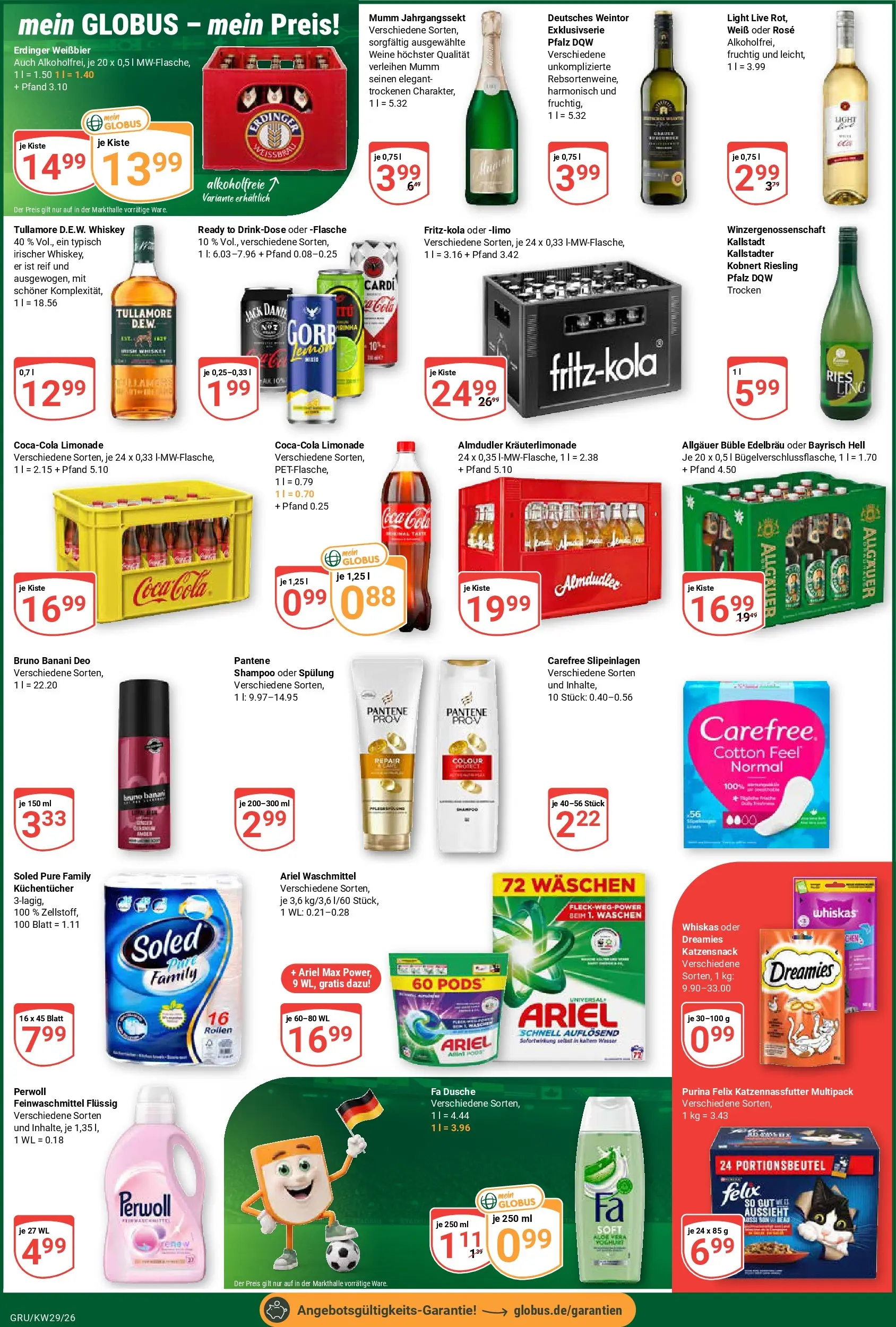 Globus Prospekt Grünstadt (ab 13.07.2026) » Angebote online | Seite: 5 | Produkte: Perwoll, Shampoo, Spülung, Whiskey