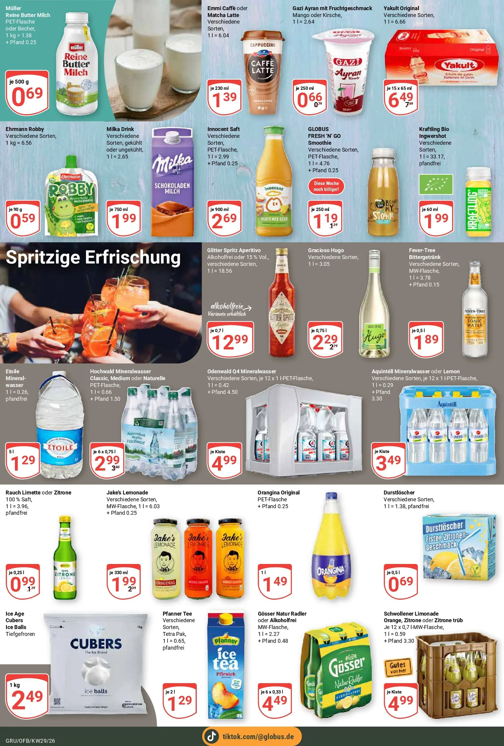 Globus Prospekt Grünstadt (ab 13.07.2026) » Angebote online | Seite: 6 | Produkte: Limonade, Milka, Tee, Zitronen