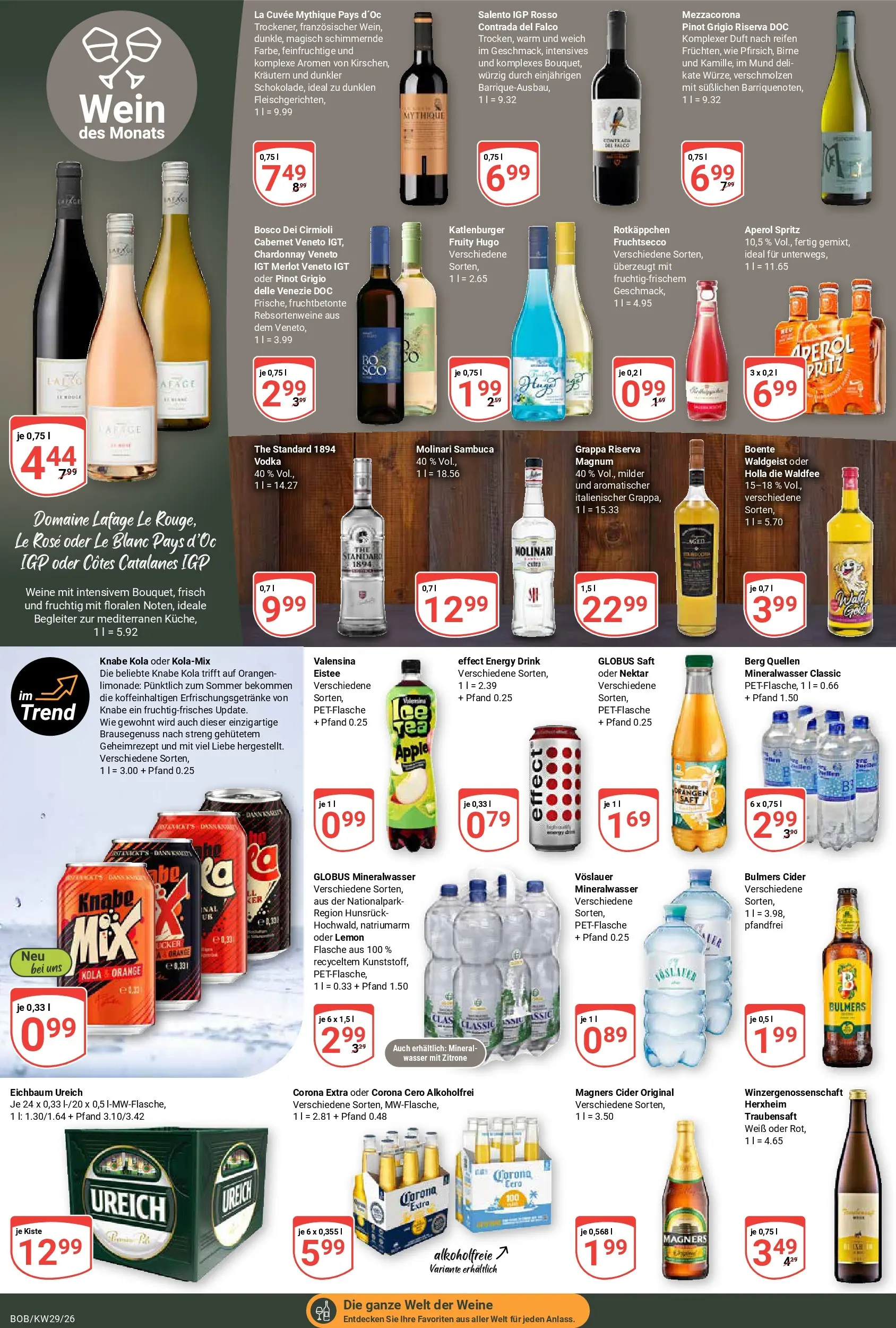 Globus Prospekt Bobenheim-Roxheim (ab 13.07.2026) » Angebote online | Seite: 17 | Produkte: Fruchtsecco, Zitrone, Saft, Vodka
