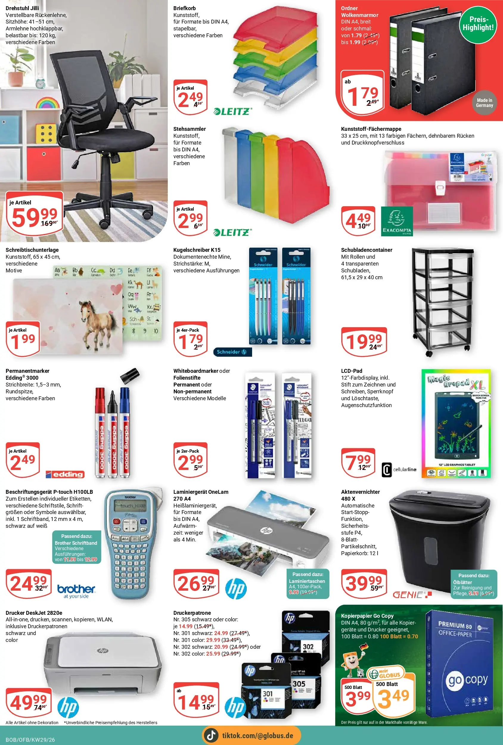 Globus Prospekt Bobenheim-Roxheim (ab 13.07.2026) » Angebote online | Seite: 24 | Produkte: Aktenvernichter, Tablet, Drucker