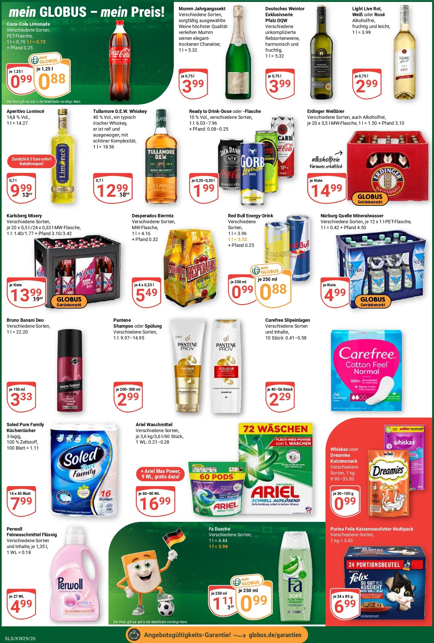 Globus Prospekt Saarlouis (ab 13.07.2026) » Angebote online | Seite: 5 | Produkte: Erdinger, Ariel, Weißbier, Perwoll
