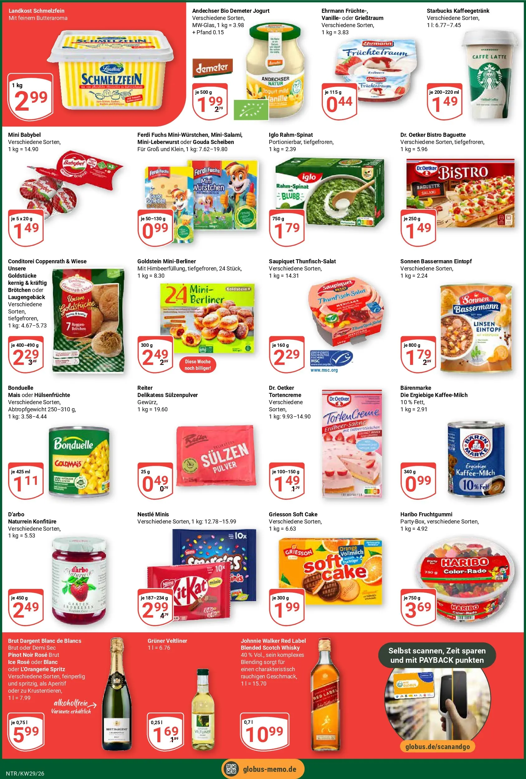 Globus Prospekt Neutraubling (ab 13.07.2026) » Angebote online | Seite: 3 | Produkte: Berliner, Haribo, Gouda, Sahne