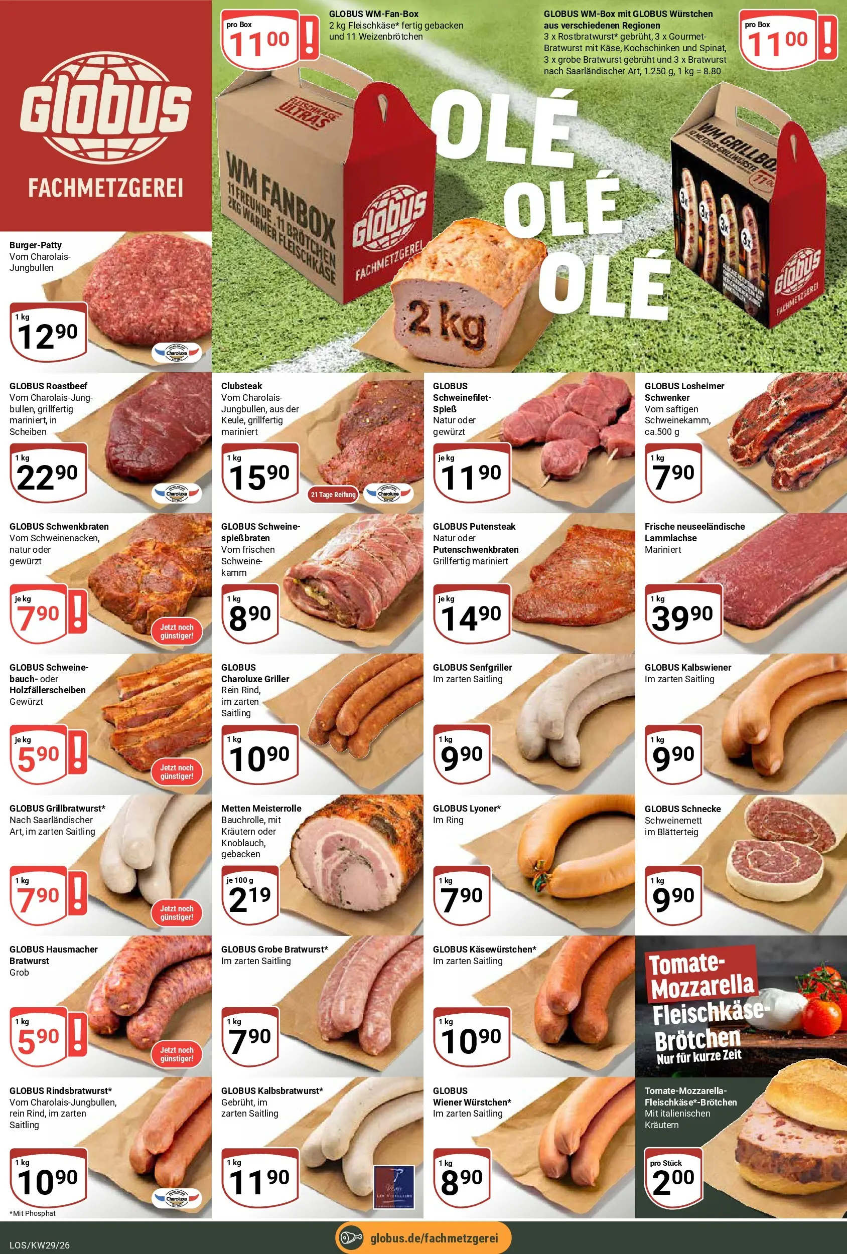Globus Prospekt Losheim Am See (ab 13.07.2026) » Angebote online | Seite: 8 | Produkte: Box, Bratwurst, Schweinefilet, Griller