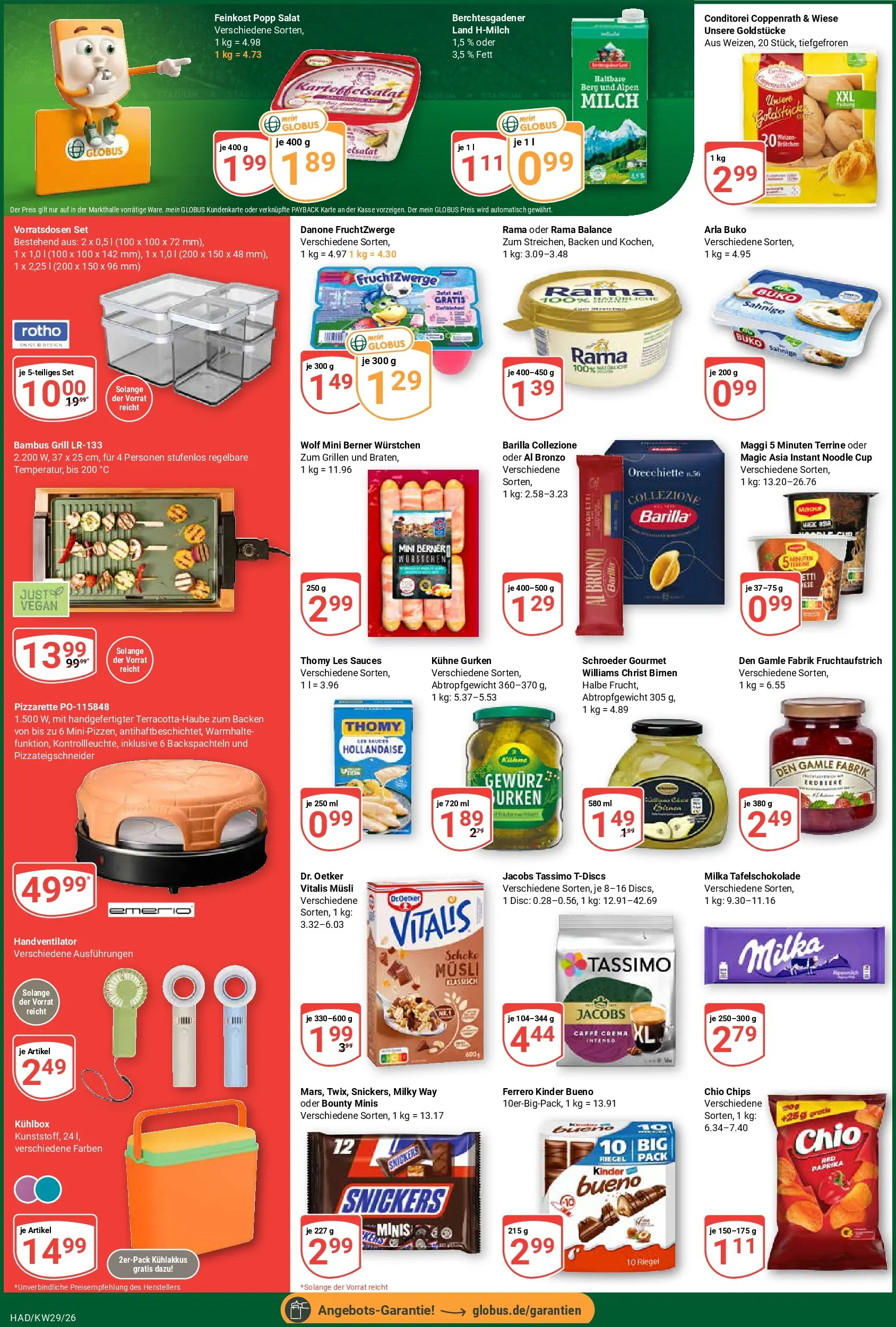 Globus Prospekt Halle (saale) (ab 13.07.2026) » Angebote online | Seite: 2 | Produkte: Grill, Barilla, Arla buko, Salat