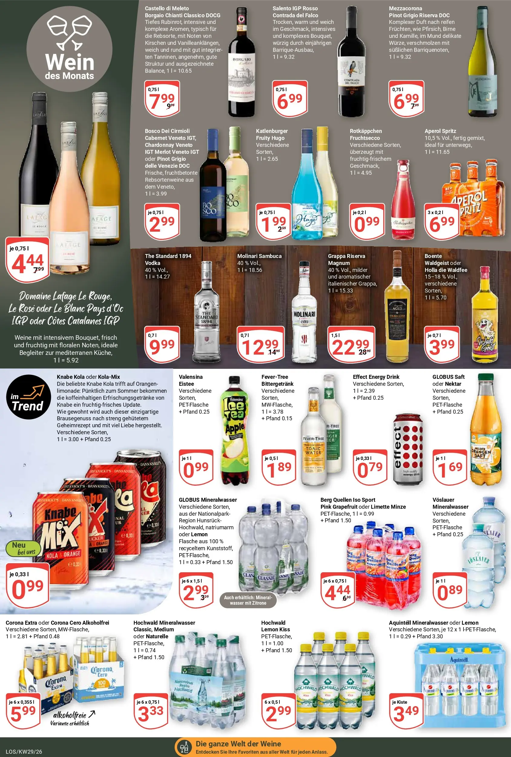 Globus Prospekt Losheim Am See (ab 13.07.2026) » Angebote online | Seite: 15 | Produkte: Merlot, Orangen, Limonade, Wein