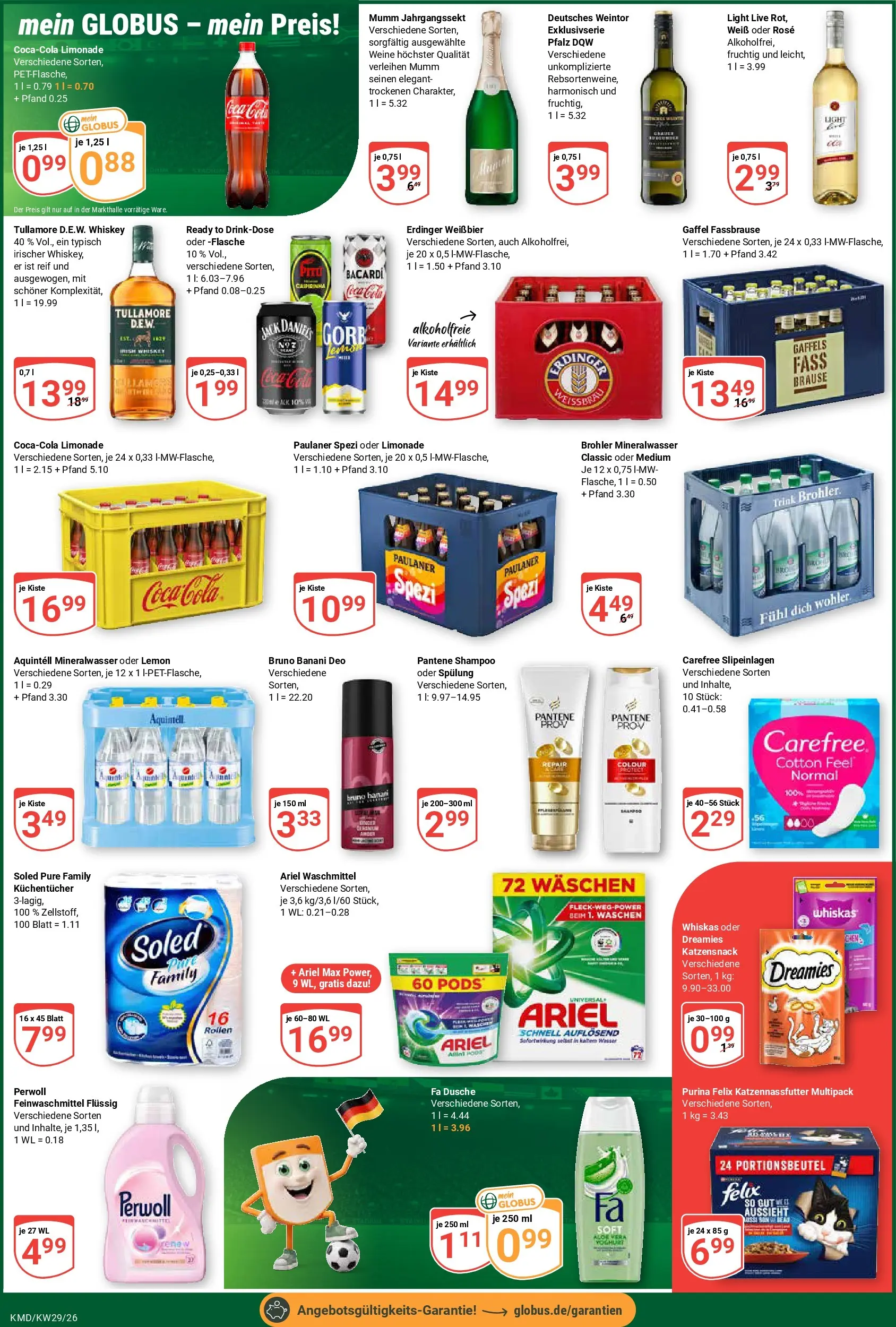 Globus Prospekt Köln (ab 13.07.2026) » Angebote online | Seite: 7 | Produkte: Bacardi, Cola, Spülung, Paulaner
