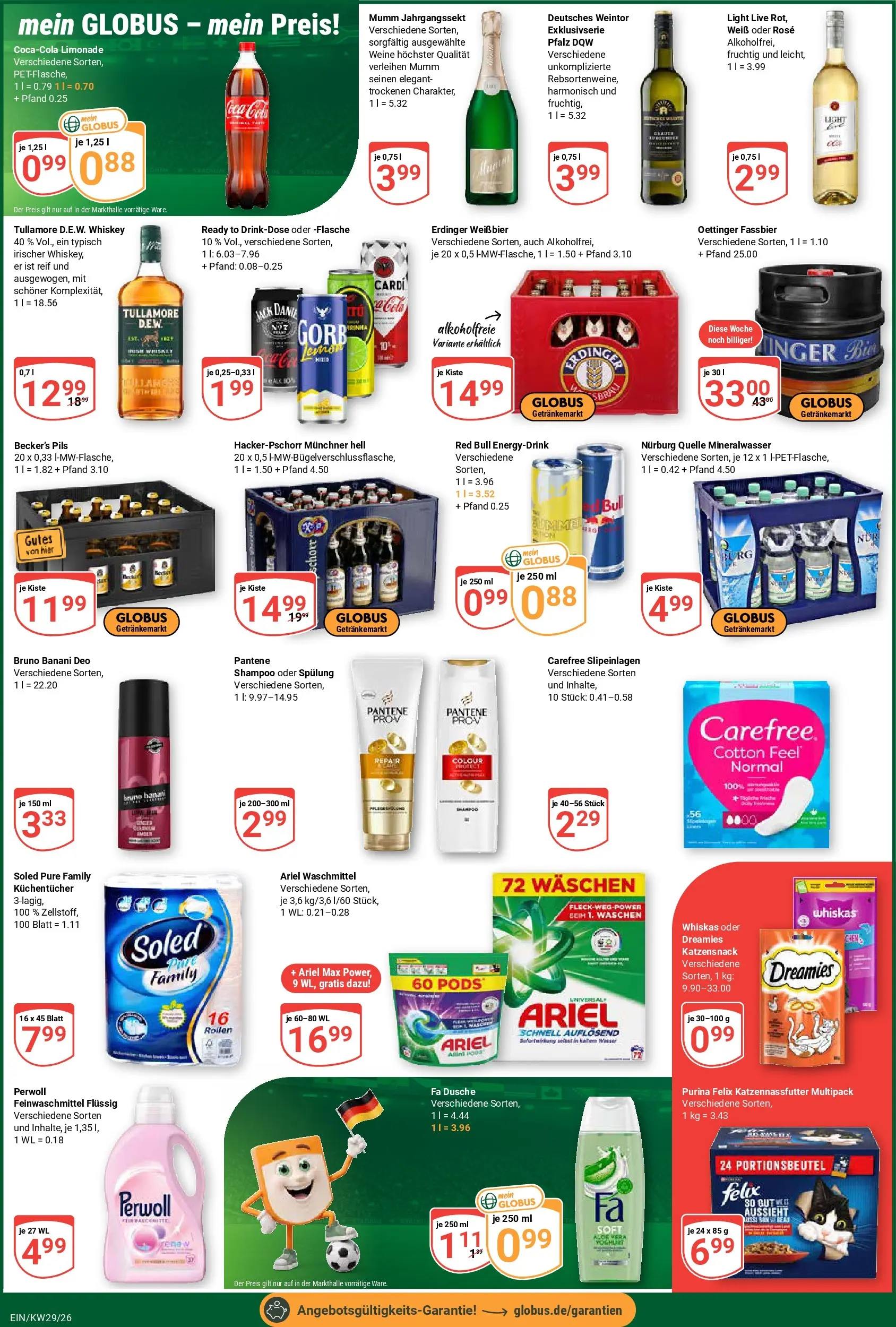 Globus Prospekt Homburg-Einöd (ab 13.07.2026) » Angebote online | Seite: 5 | Produkte: Ariel, Weißbier, Shampoo, Mineralwasser