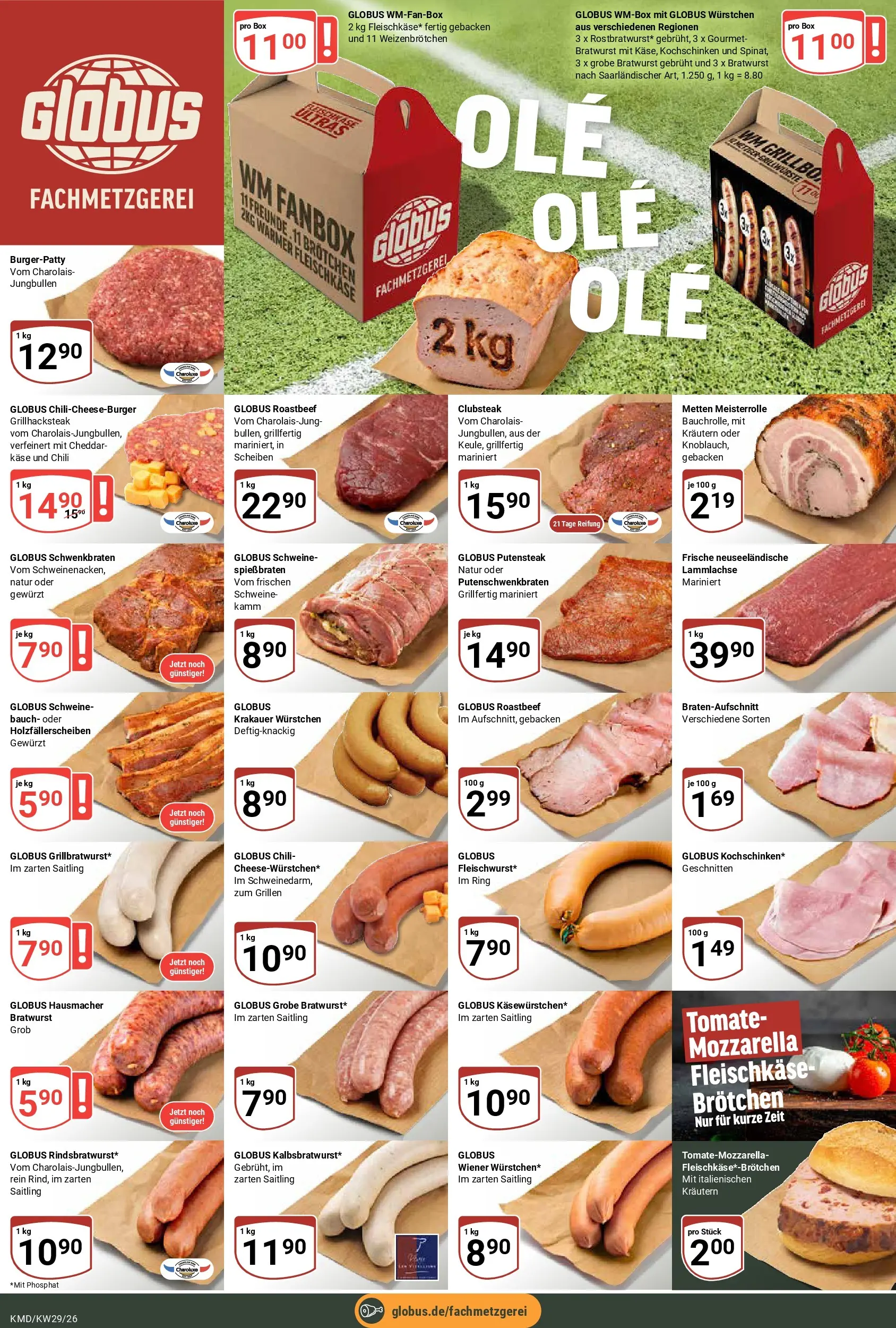 Globus Prospekt Köln (ab 13.07.2026) » Angebote online | Seite: 10 | Produkte: Käse, Mozzarella, Box, Roastbeef