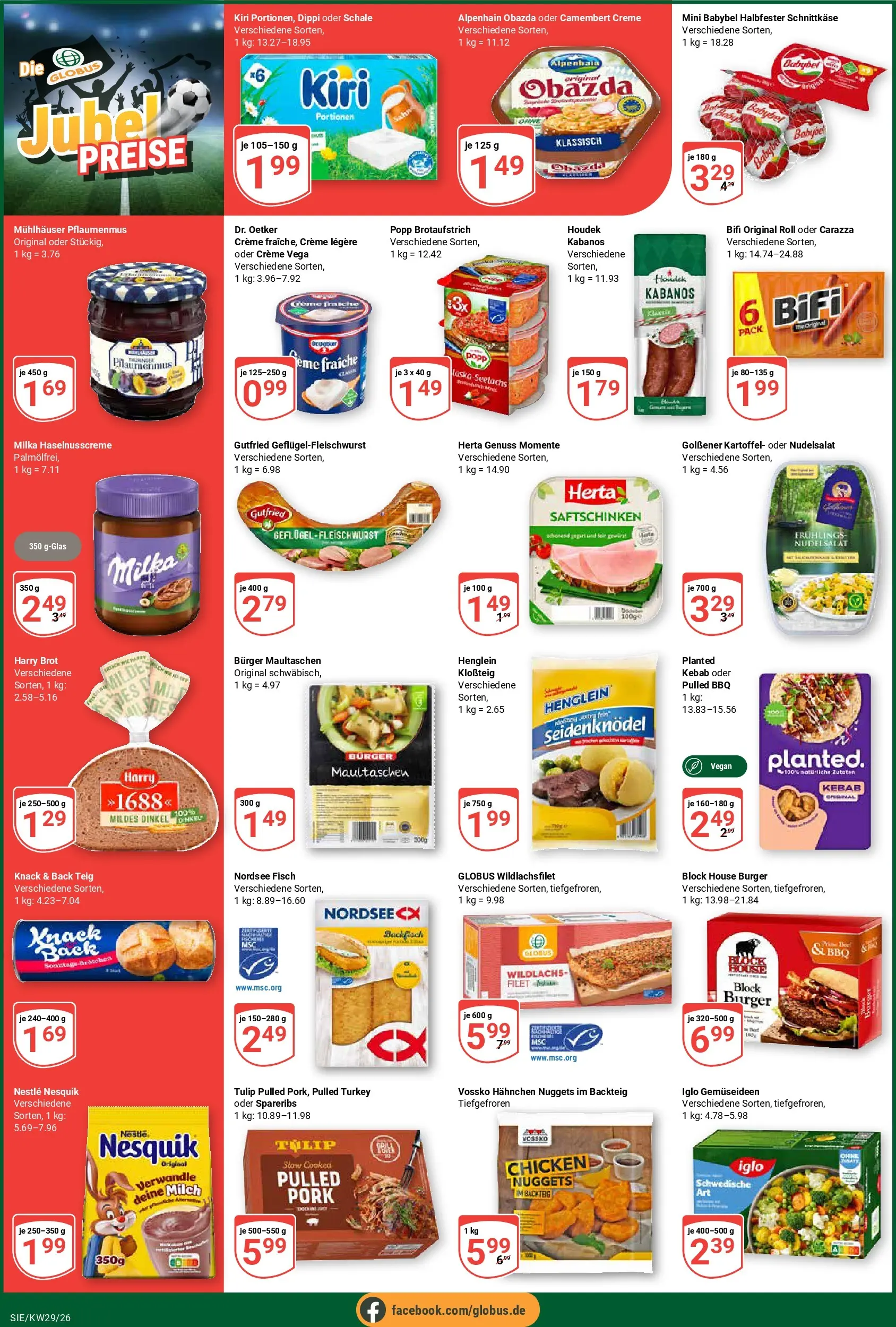 Globus Prospekt Siegen (ab 13.07.2026) » Angebote online | Seite: 6 | Produkte: Iglo, Bifi, Fisch, Maultaschen