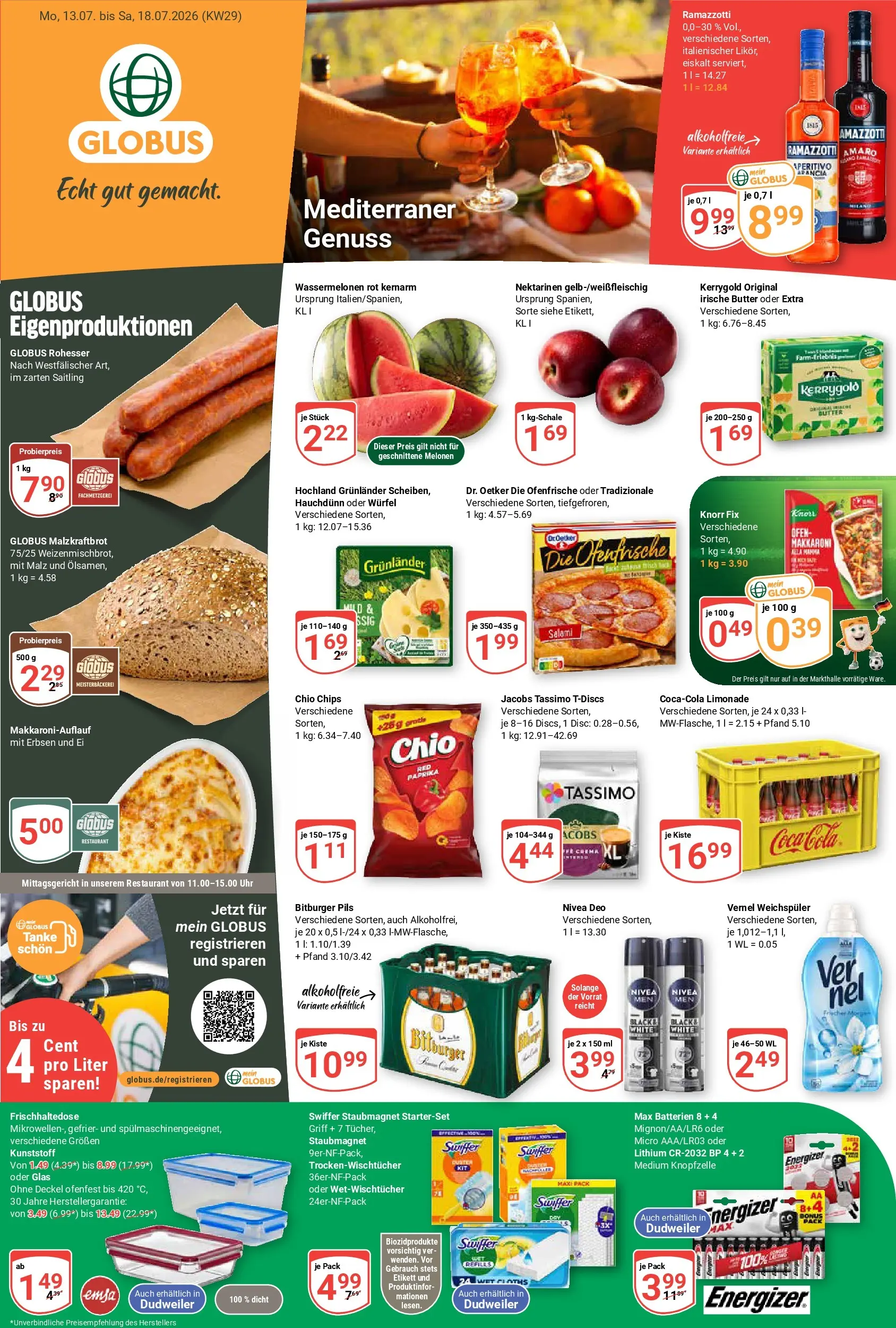 Globus Prospekt Saarbrücken-Dudweiler (ab 13.07.2026) » Angebote online | Seite: 5 | Produkte: Bitburger, Butter, Knorr, Grunlander