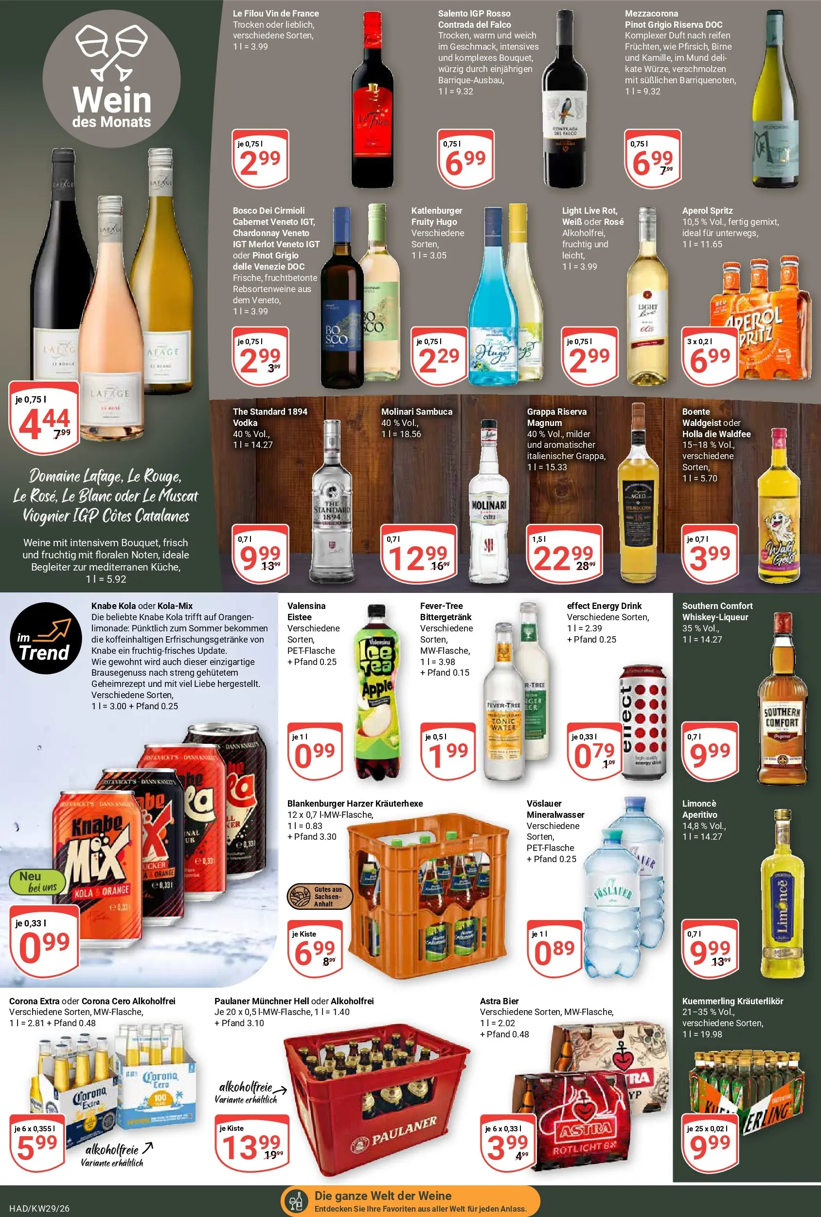 Globus Prospekt Halle (saale) (ab 13.07.2026) » Angebote online | Seite: 13 | Produkte: Le filou, Energy, Mineralwasser, Aperol