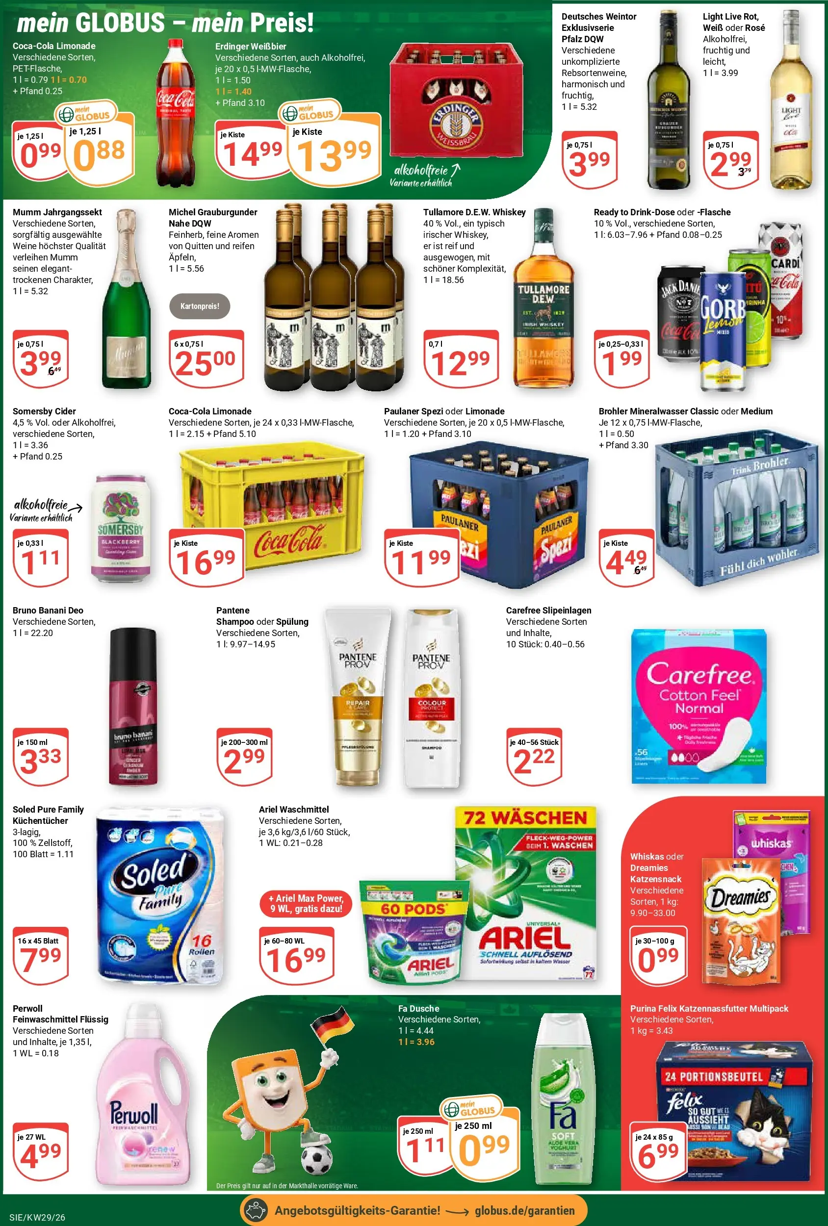 Globus Prospekt Siegen (ab 13.07.2026) » Angebote online | Seite: 9 | Produkte: Dusche, Perwoll, Shampoo, Whiskas