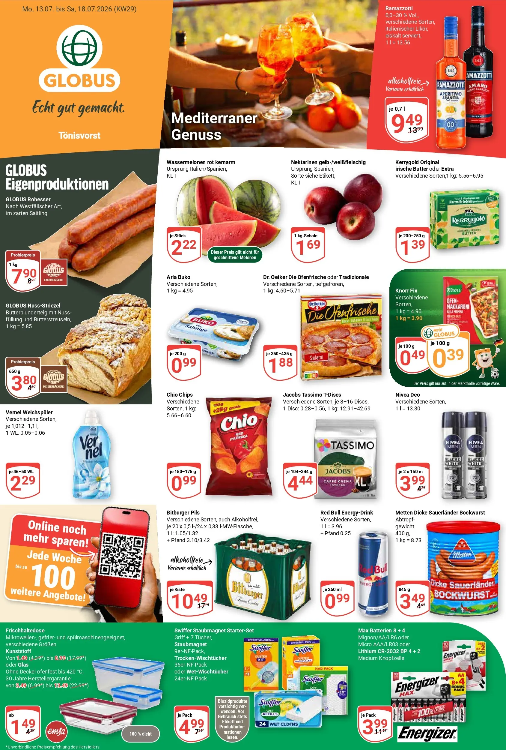 Globus Prospekt Tönisvorst (ab 13.07.2026) » Angebote online | Seite: 5 | Produkte: Ofen, Pils, Knorr, Chips