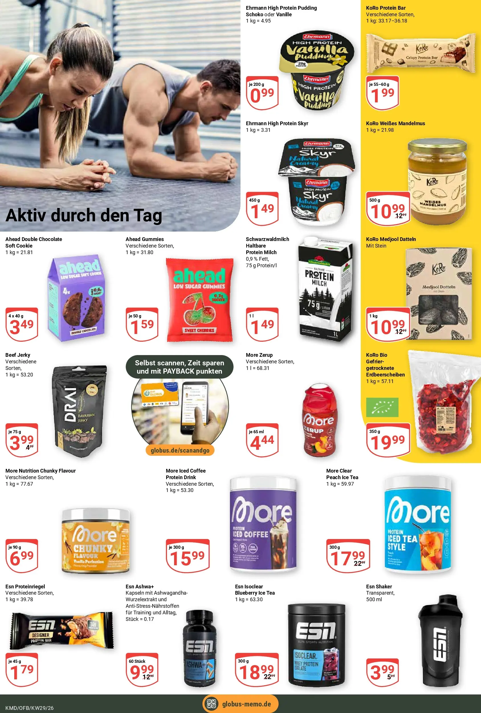 Globus Prospekt Köln (ab 13.07.2026) » Angebote online | Seite: 16 | Produkte: High protein pudding, Milch, Pudding, Skyr