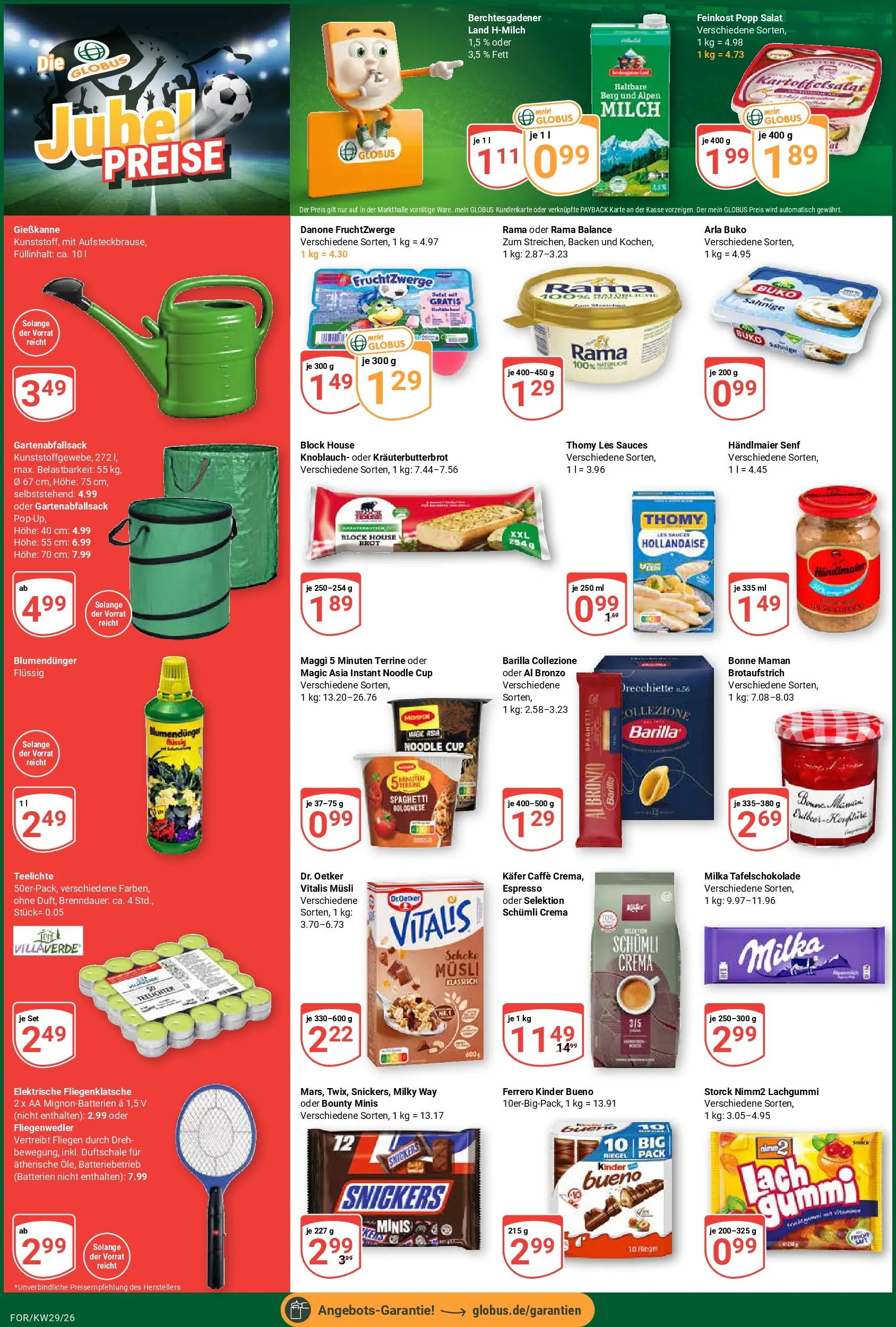 Globus Prospekt Forchheim (ab 13.07.2026) » Angebote online | Seite: 2 | Produkte: Musli, Milch, Barilla, Arla buko