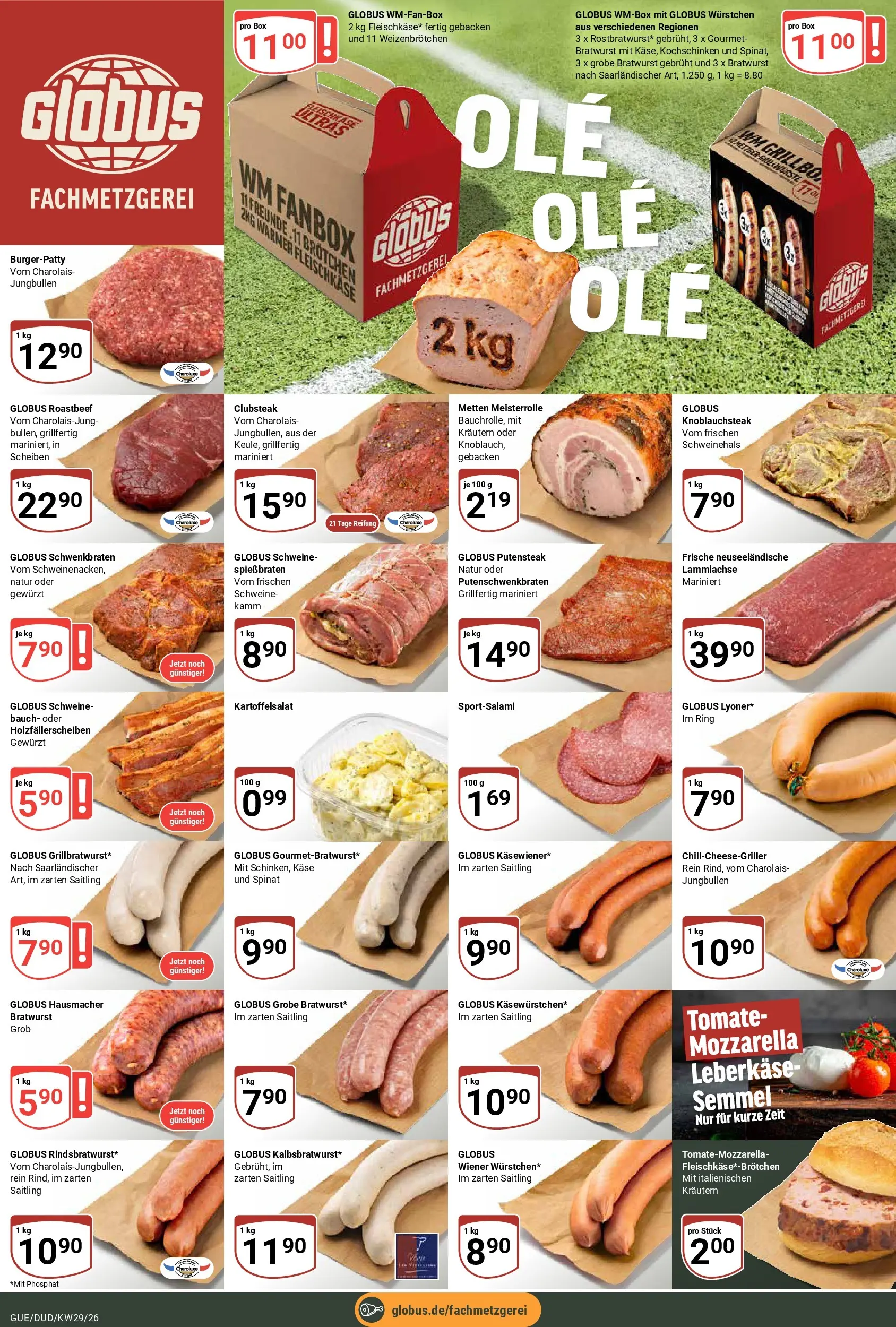 Globus Prospekt Saarbrücken-Dudweiler (ab 13.07.2026) » Angebote online | Seite: 12 | Produkte: Käse, Mozzarella, Box, Roastbeef